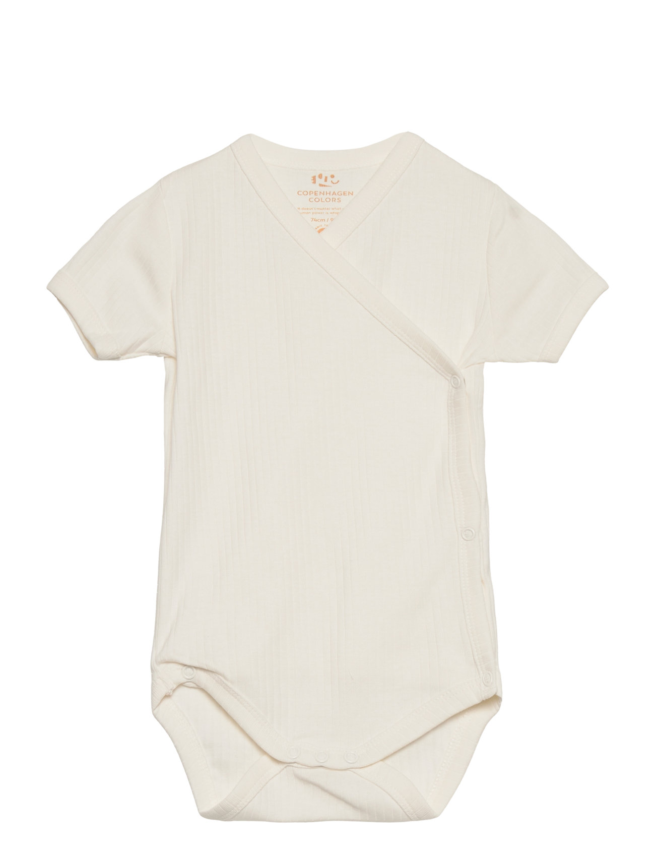Baby Rib Jersey Body Crossover W. Ss Cream Copenhagen Colors 110744