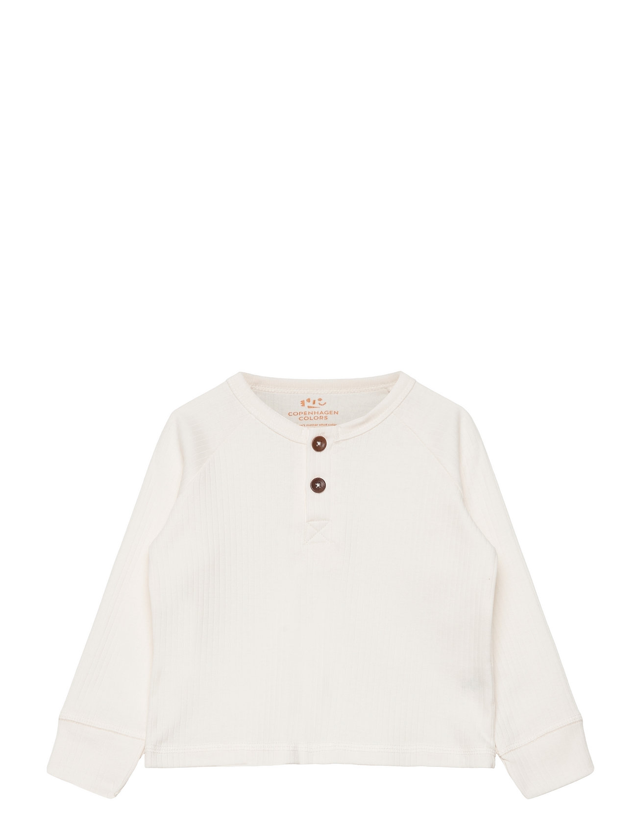 Rib Jersey T-Shirt W. Ls Cream Copenhagen Colors