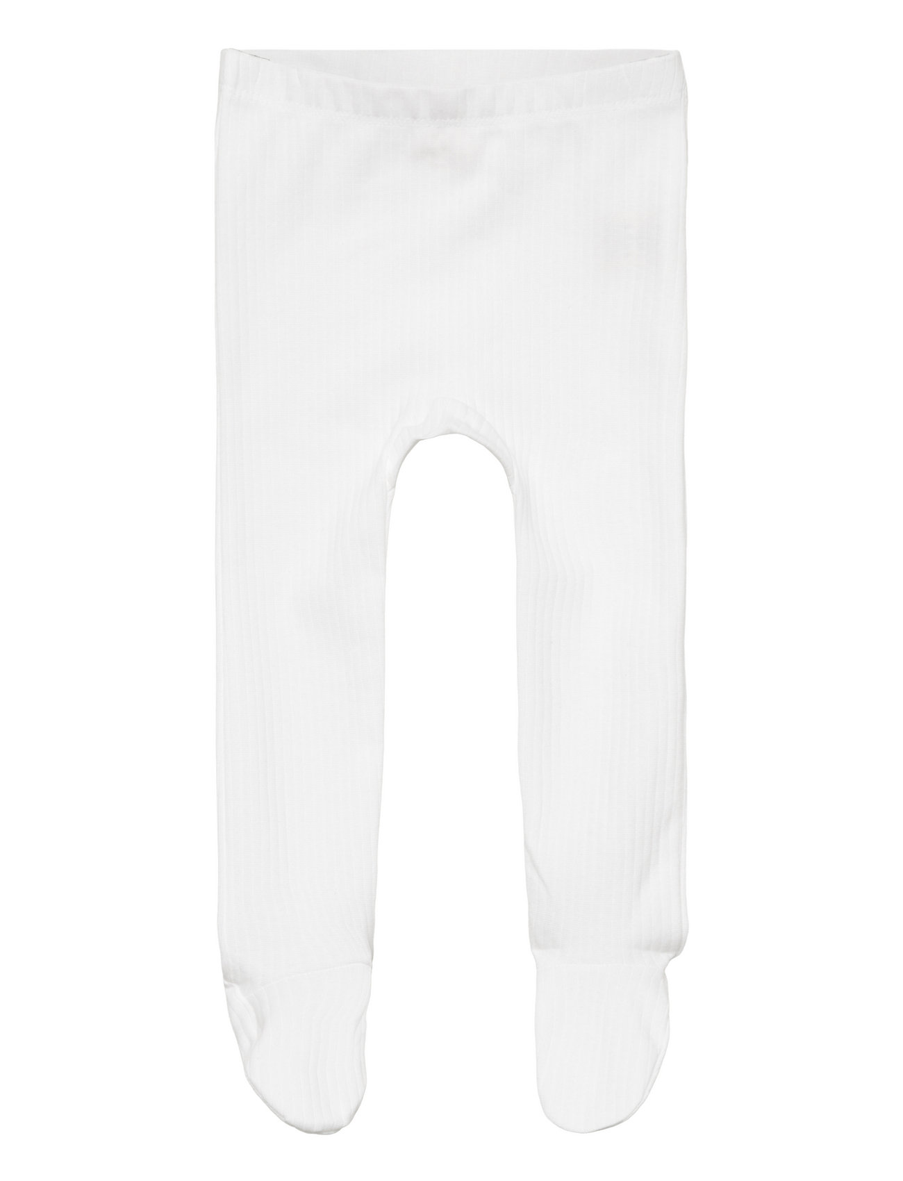 Baby Rib Tights W. Feet White Copenhagen Colors