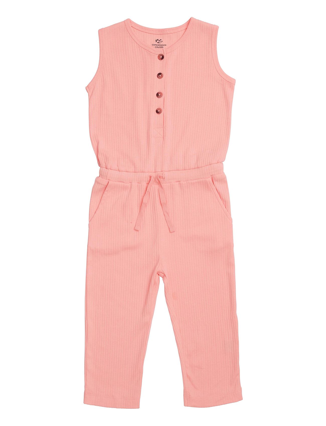 Rib Jersey Jumpsuit Pink Copenhagen Colors 110713