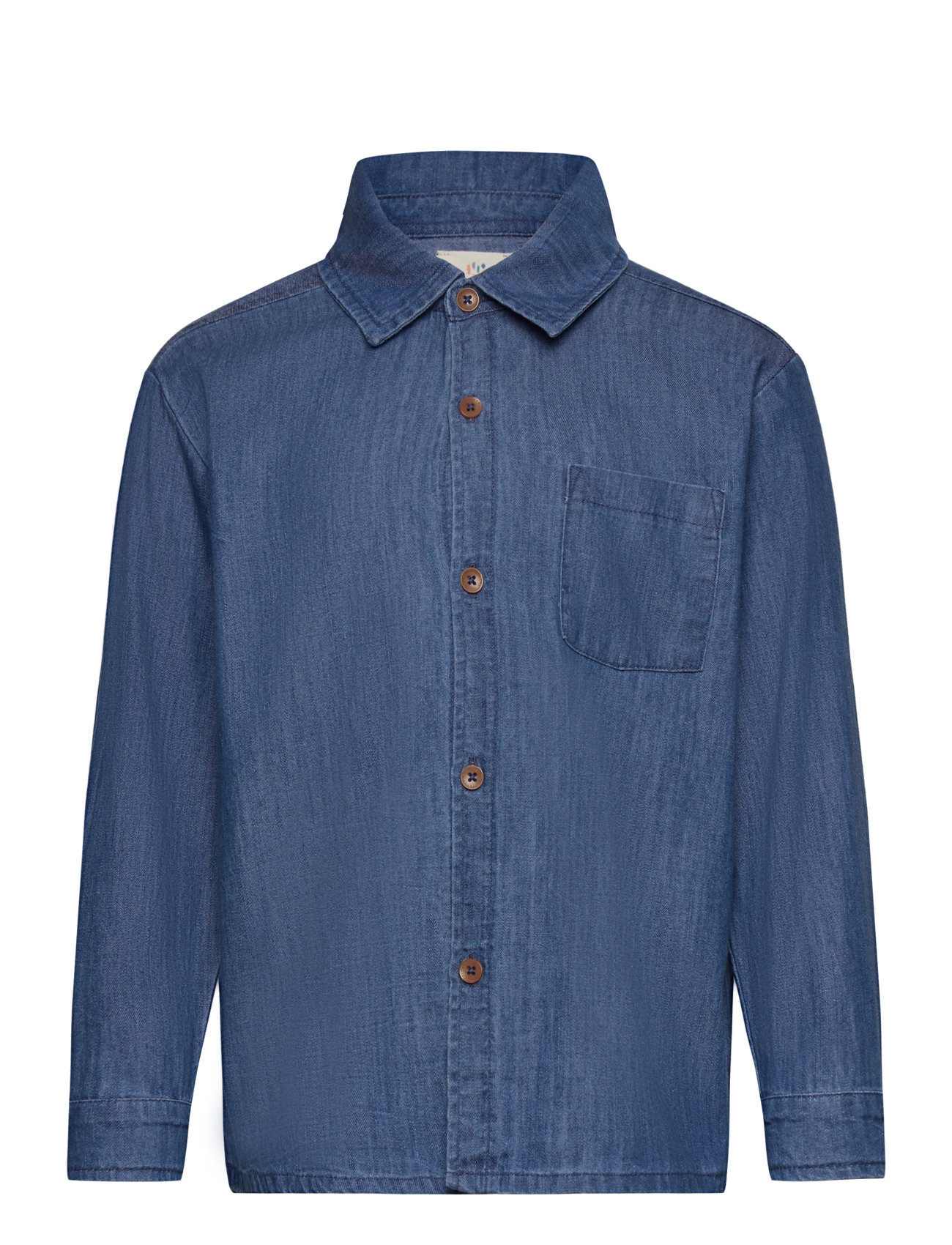 Copenhagen Colors Super Light Denim Classic Shirt Blå