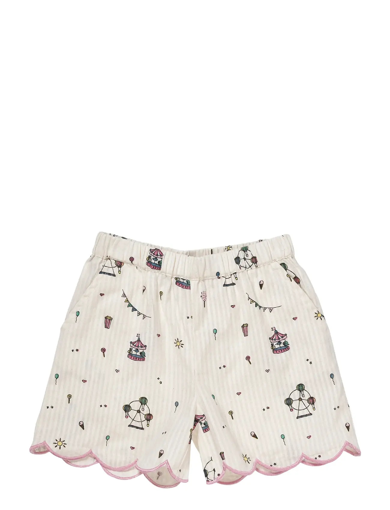 COPENHAGEN COLORS Printed Shorts W. Deco Edge Cream - 116 - Kinder