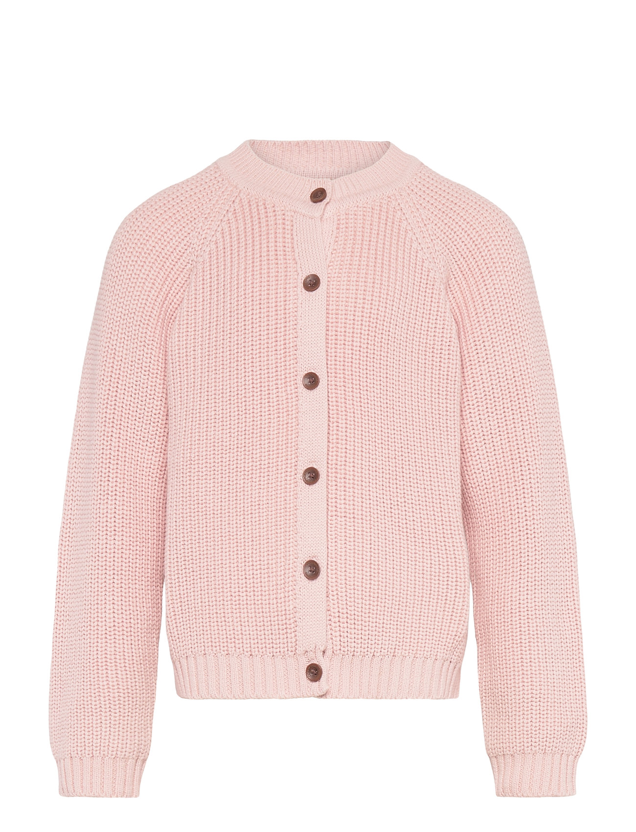 Copenhagen Colors Knitted Classic Rib Cardigan Rosa