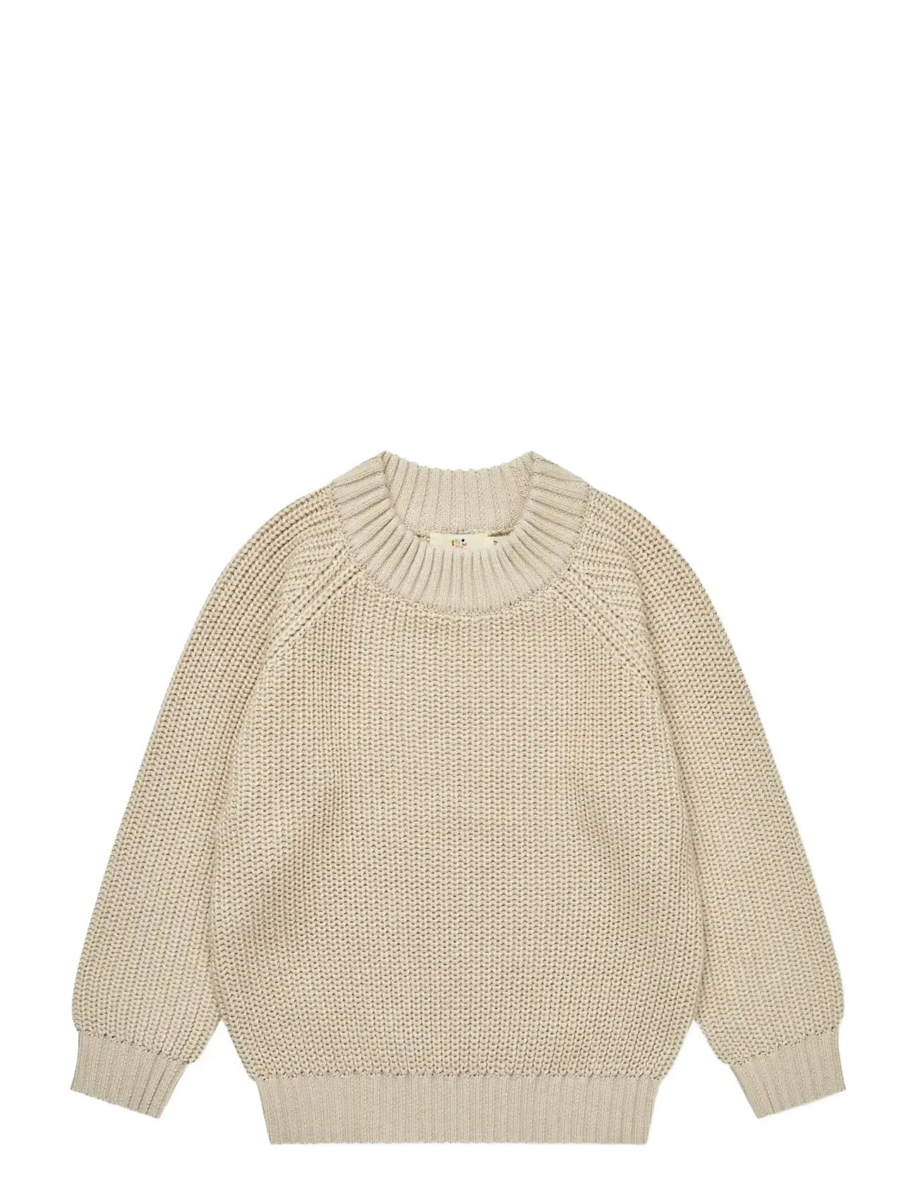 COPENHAGEN COLORS Strick Klassisch Rib Bluse Beige - 128 - Kinder