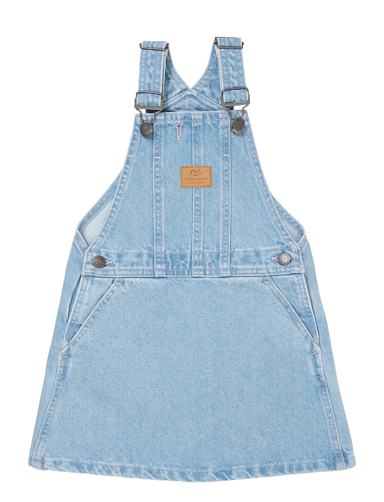 COPENHAGEN COLORS Organic Denim Spencer Kleid W Heart Blau - 104 - Kinder