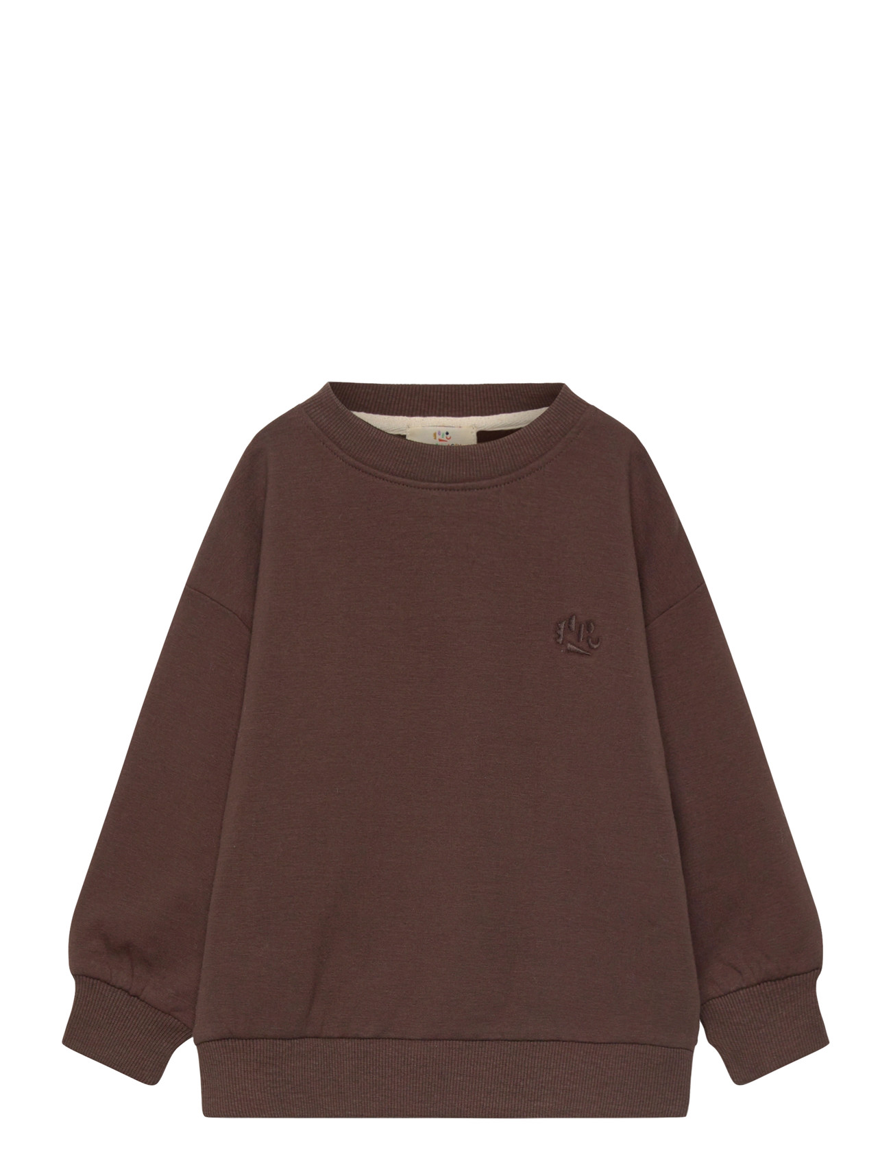 COPENHAGEN COLORS Klassisch Sweatshirt W. Logo Emb. Braun - 140 - Kinder