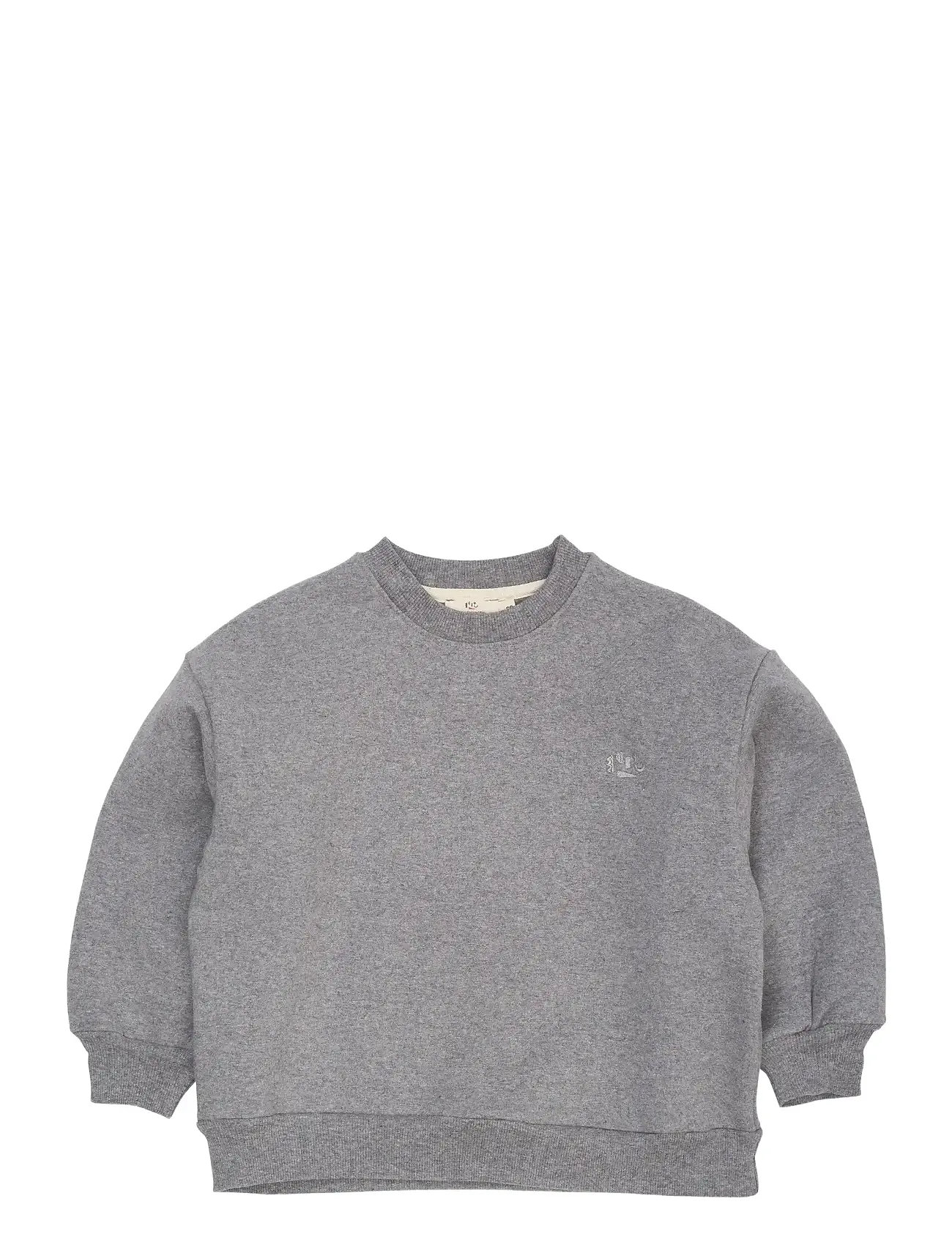 COPENHAGEN COLORS Klassisch Sweatshirt W. Logo Emb. Grau - 122 - Kinder