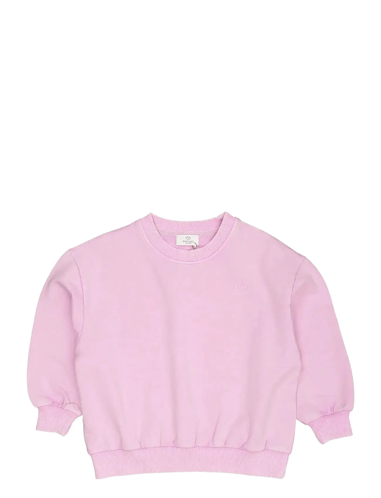 COPENHAGEN COLORS Klassisch Sweatshirt W. Logo Emb. Pink - 152 - Kinder