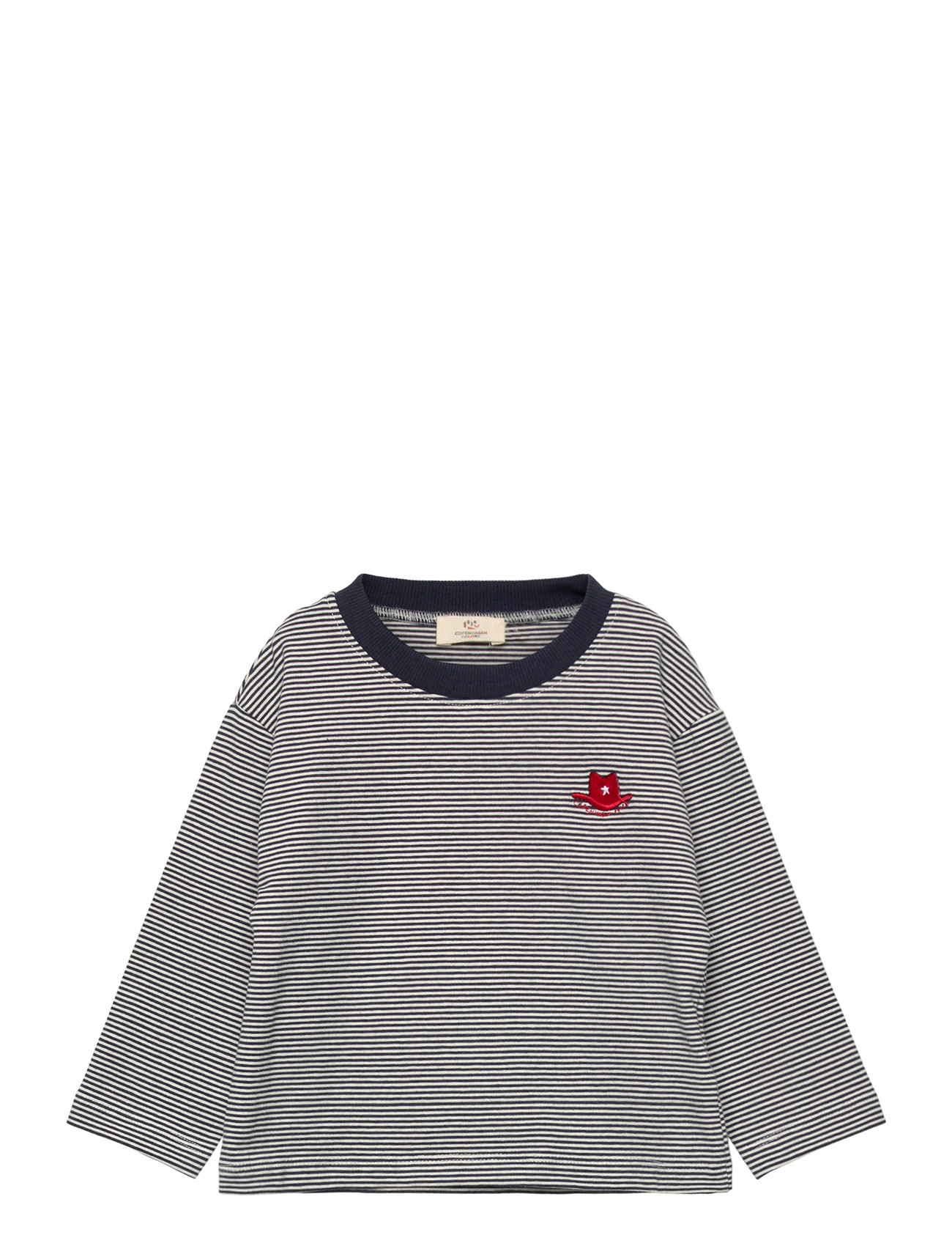 COPENHAGEN COLORS Ls T-Shirt W. Rot Cowboy Hat Patterned - 140 - Kinder