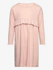MELANGE RUFFLE DRESS