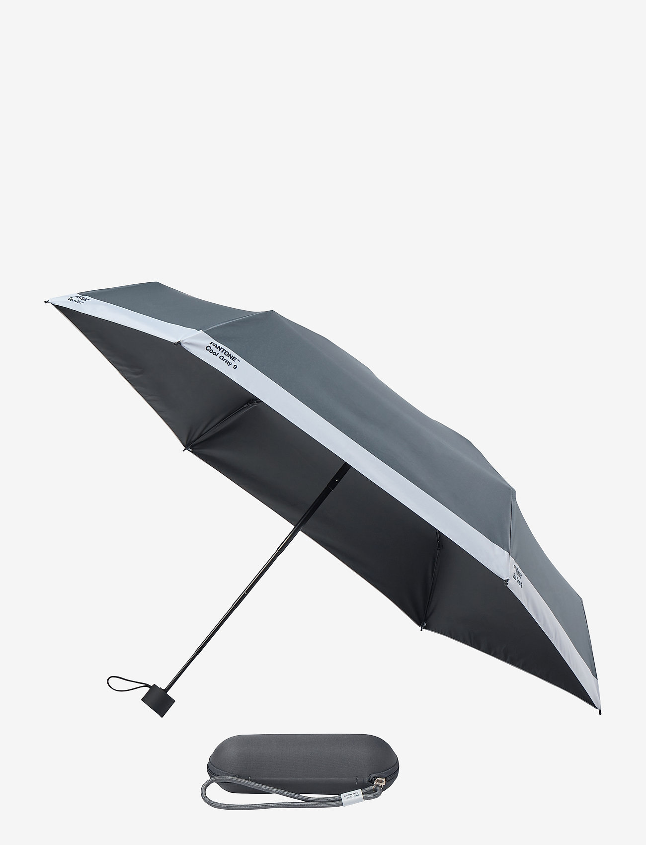 PANTONE - UMBRELLA FOLDING IN CARRY CASE - paraplyer - cool gray 9 c - 0