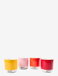 PANTONE LATTE THERMO CUP - kaffekopper - yellow-red-orange-l.pink