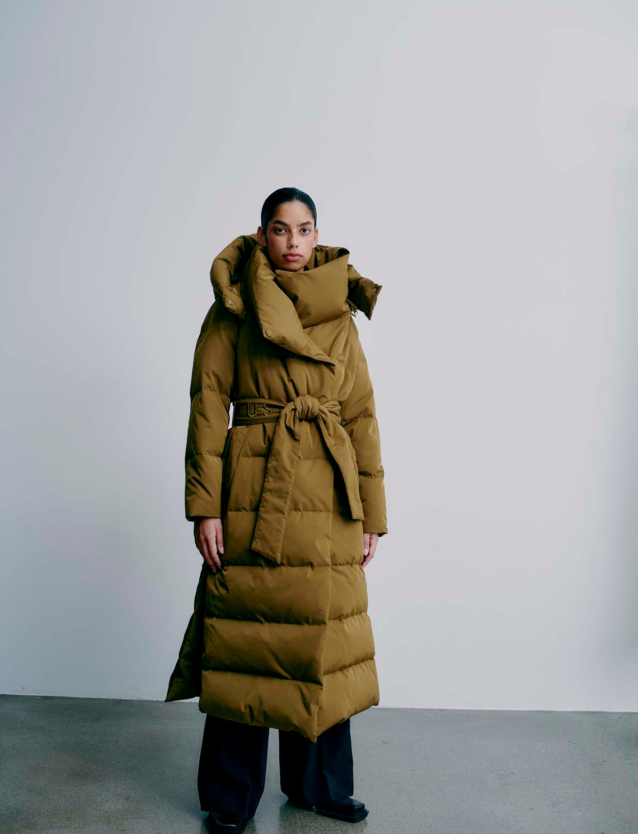 Copenhagen Muse cmmicco-Hat-Coat, L, Green, Frakker > Vatterede Frakker, Dame