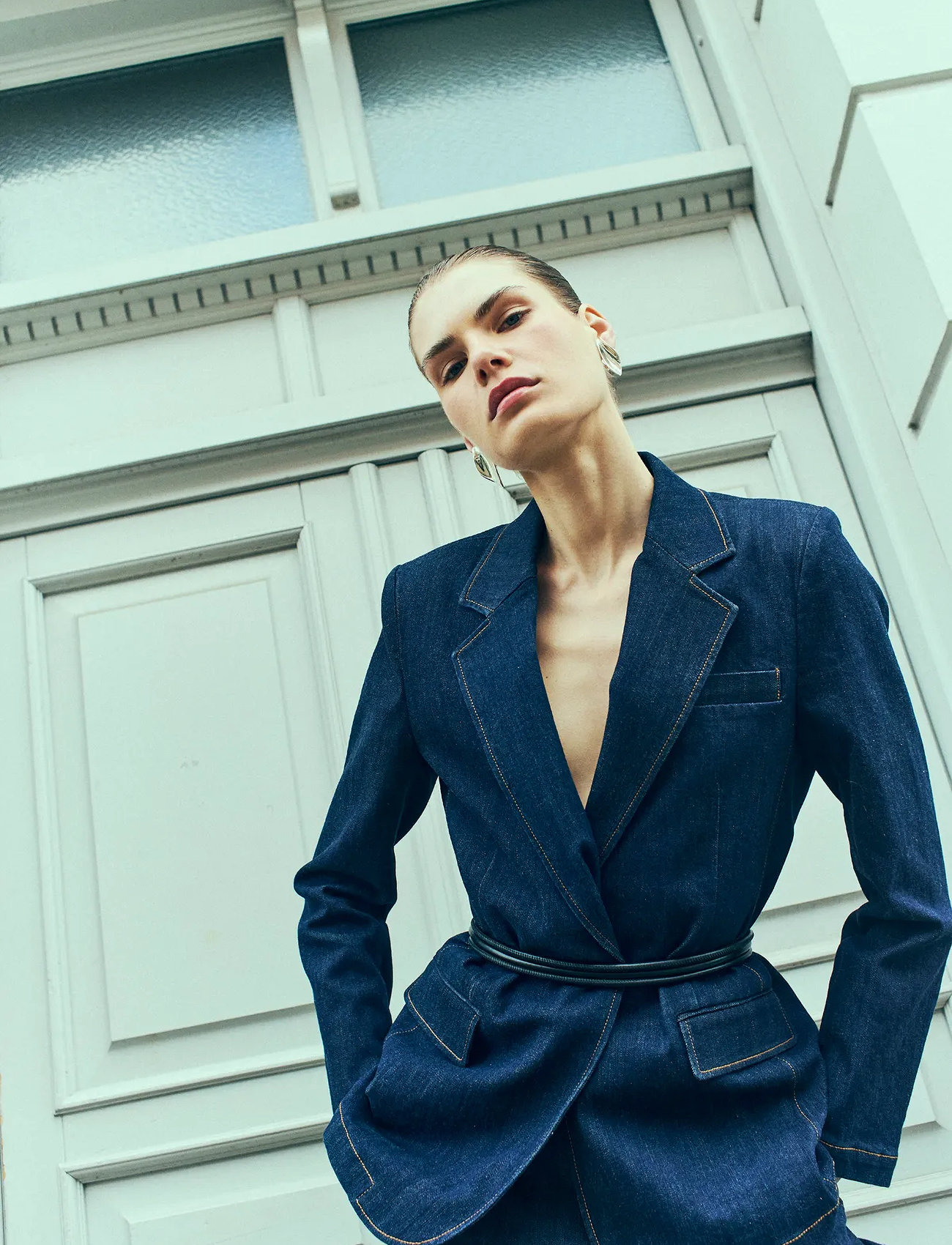 Copenhagen Muse cmjean-Blazer, XS, Navy, Blazere > Enkeltradede Blazere, Dame