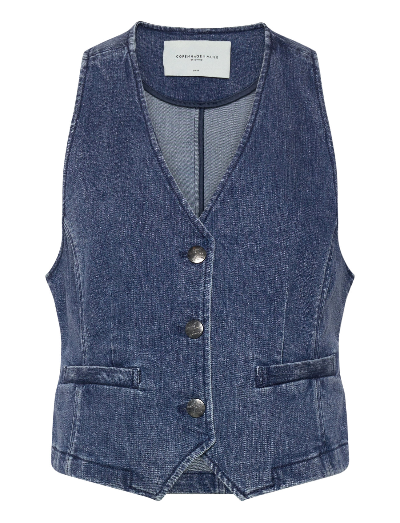 Cmjean-Waistcoat Vests Denim Vests Blue Copenhagen Muse