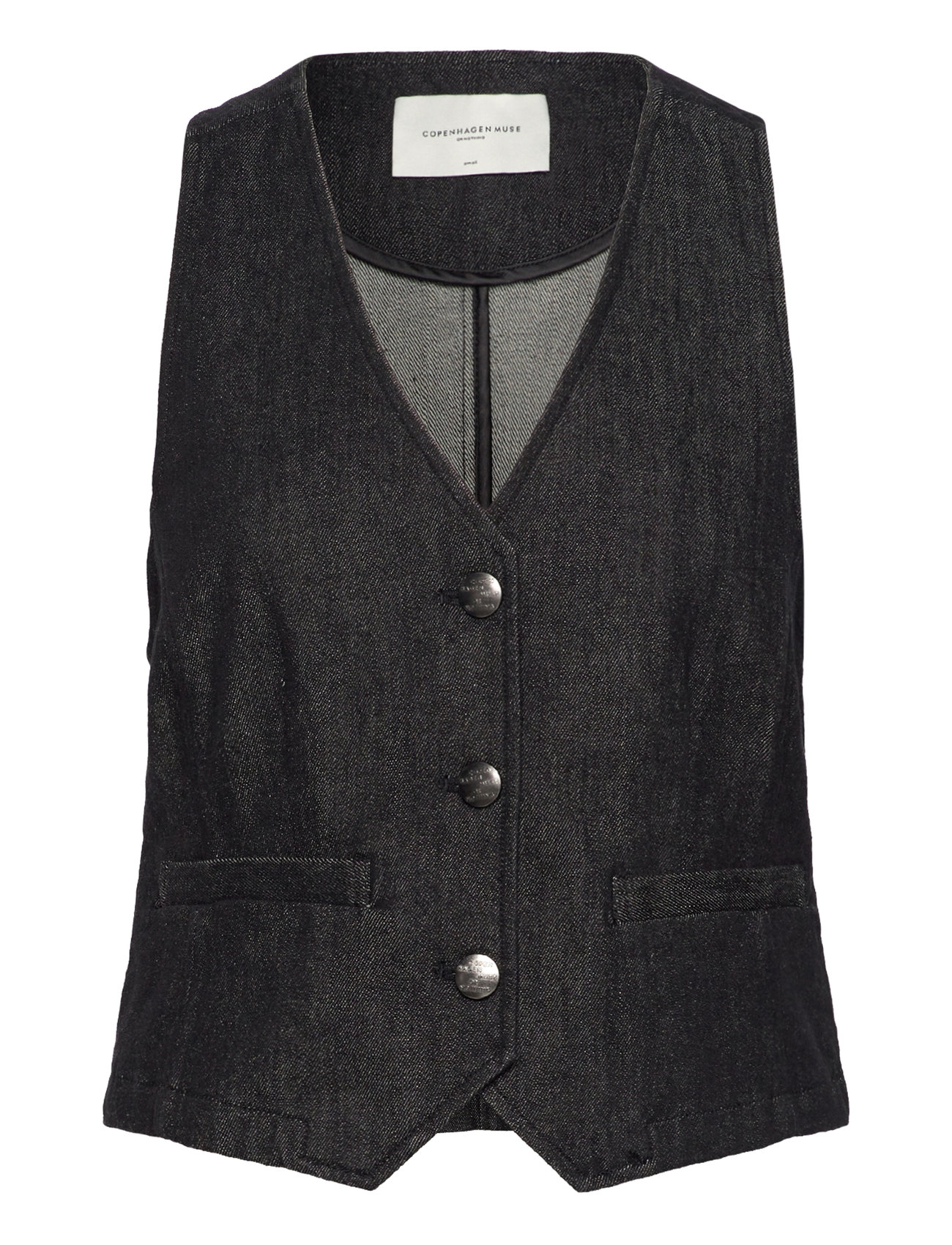 Cmjean-Waistcoat Vests Denim Vests Black Copenhagen Muse