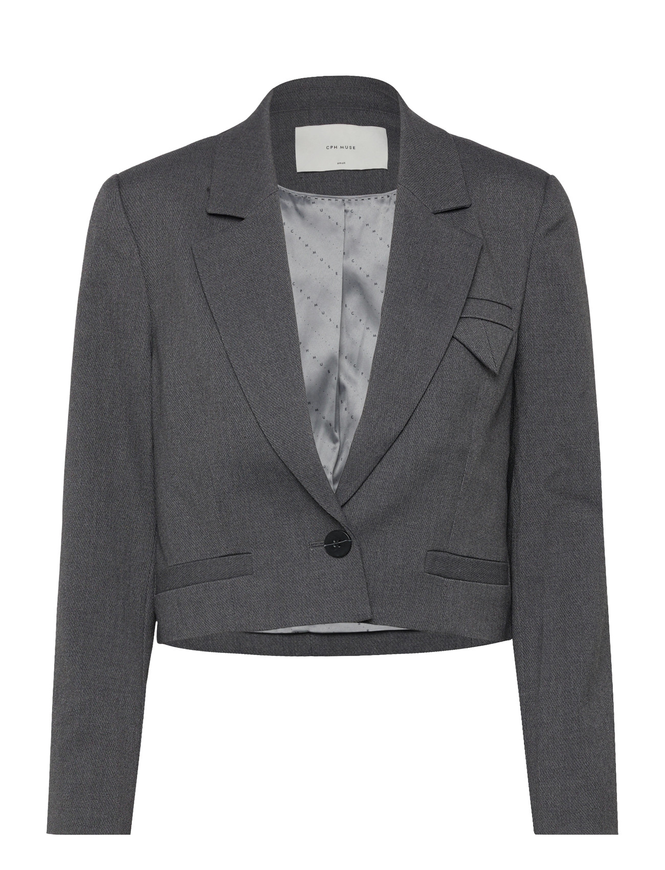 Copenhagen Muse cmtailor-Blazer, S, Grey, Blazere > Cropped Blazere, Dame