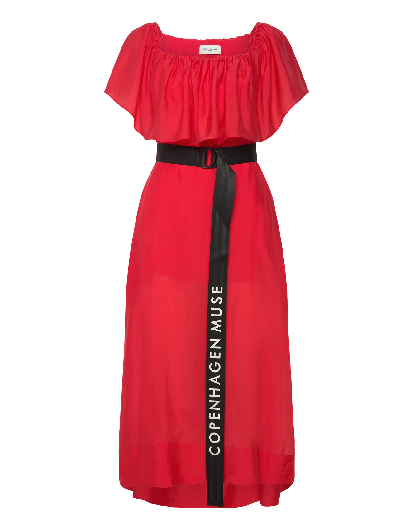 Cmmolly-Dress Knelang Kjole Red Copenhagen Muse