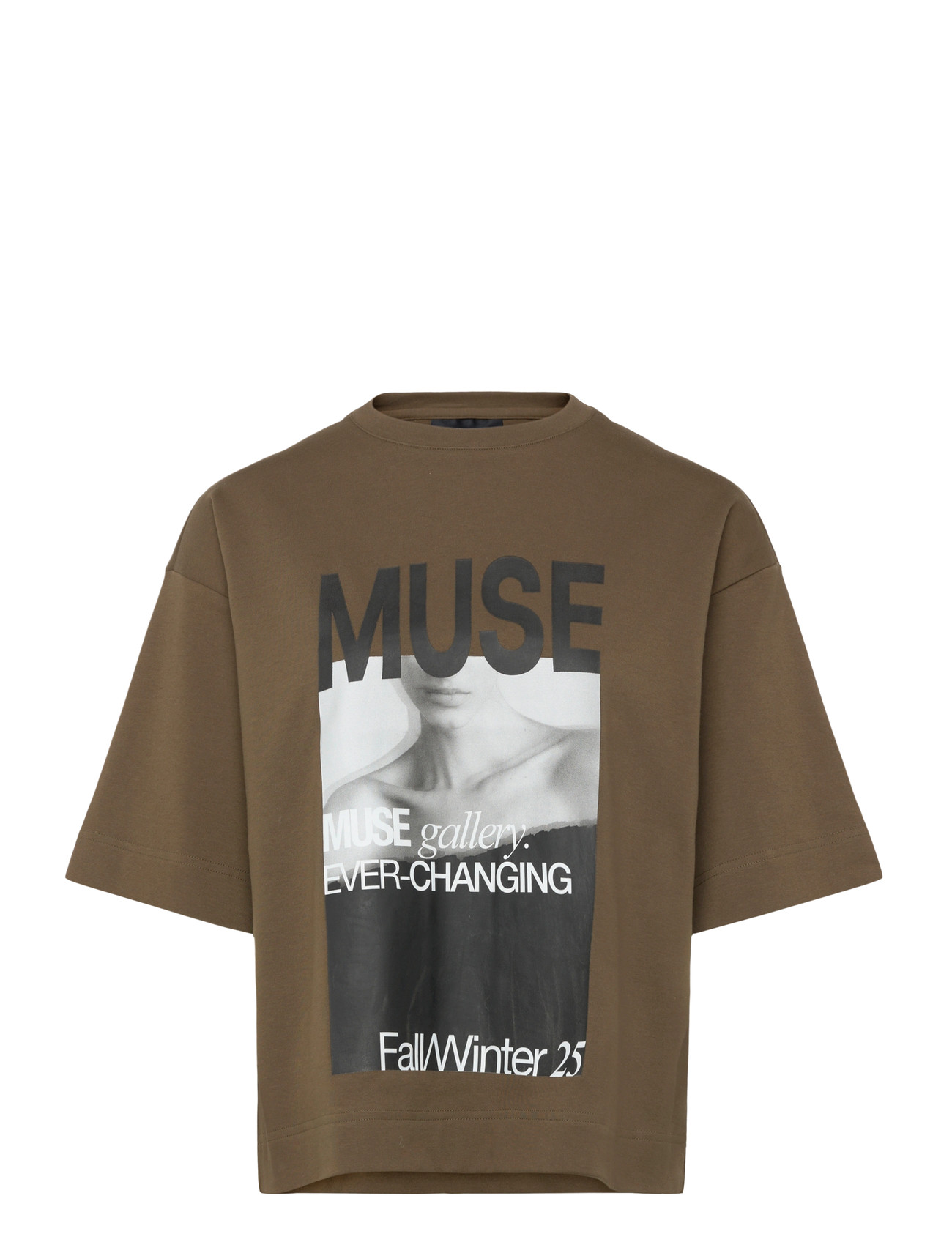 COPENHAGEN MUSE Cmmuse-Tee Khaki - L - Damen