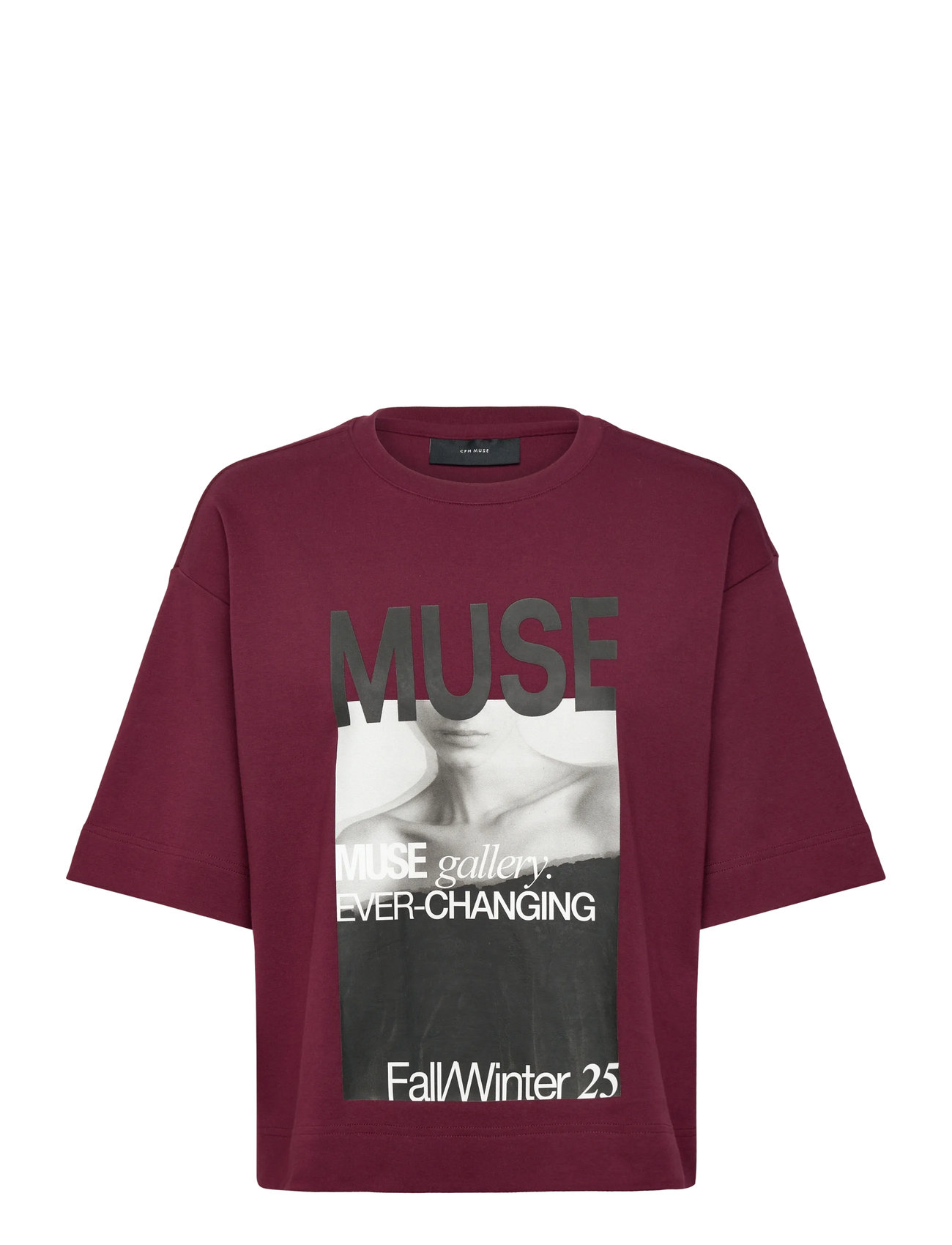 COPENHAGEN MUSE Cmmuse-Tee Burgundy - XL - Damen