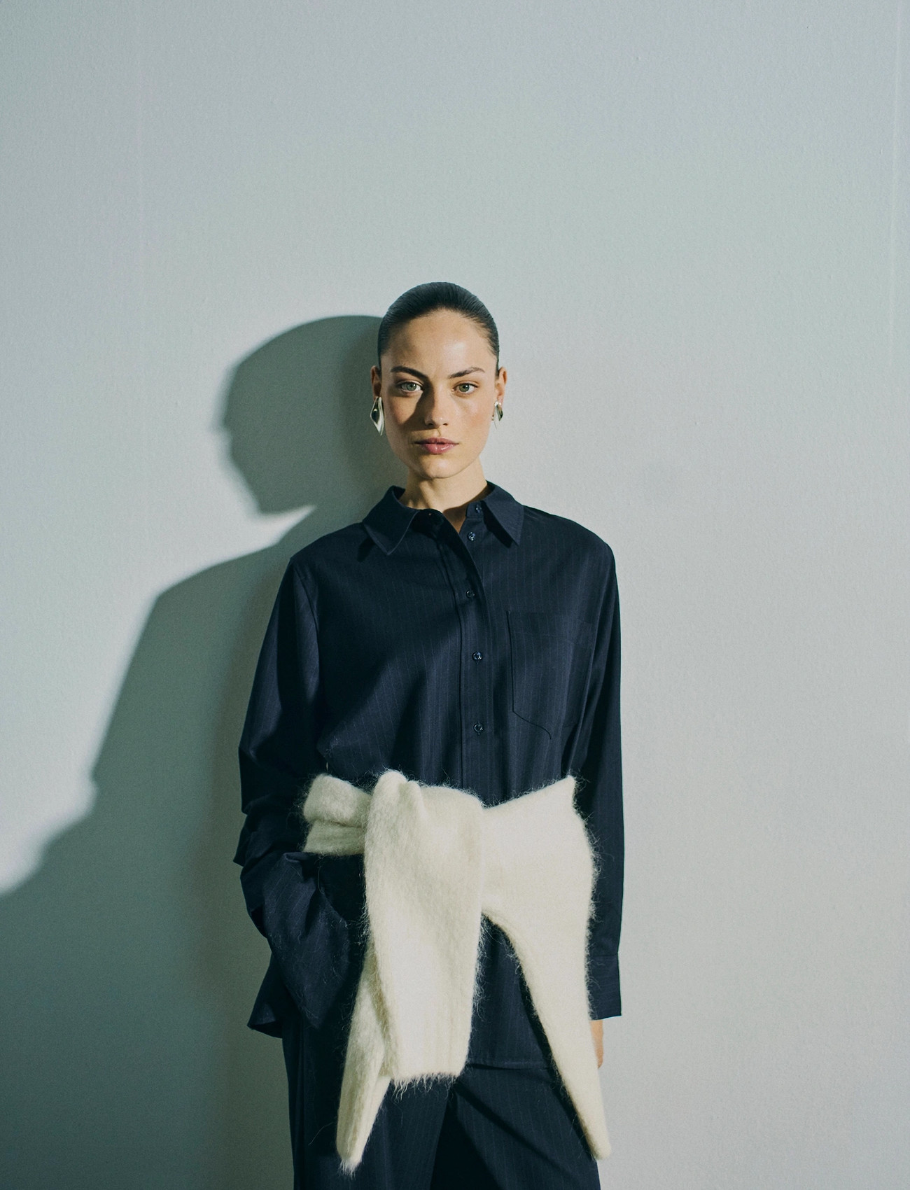 Copenhagen Muse cmstina-Shirt, XXS/XS, Navy, Skjorter > Langærmede, Dame
