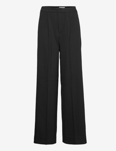 Womens Clothing Trousers House of Holland Black Satin Tailored Flared Trouser Slacks and Chinos Full-length trousers 