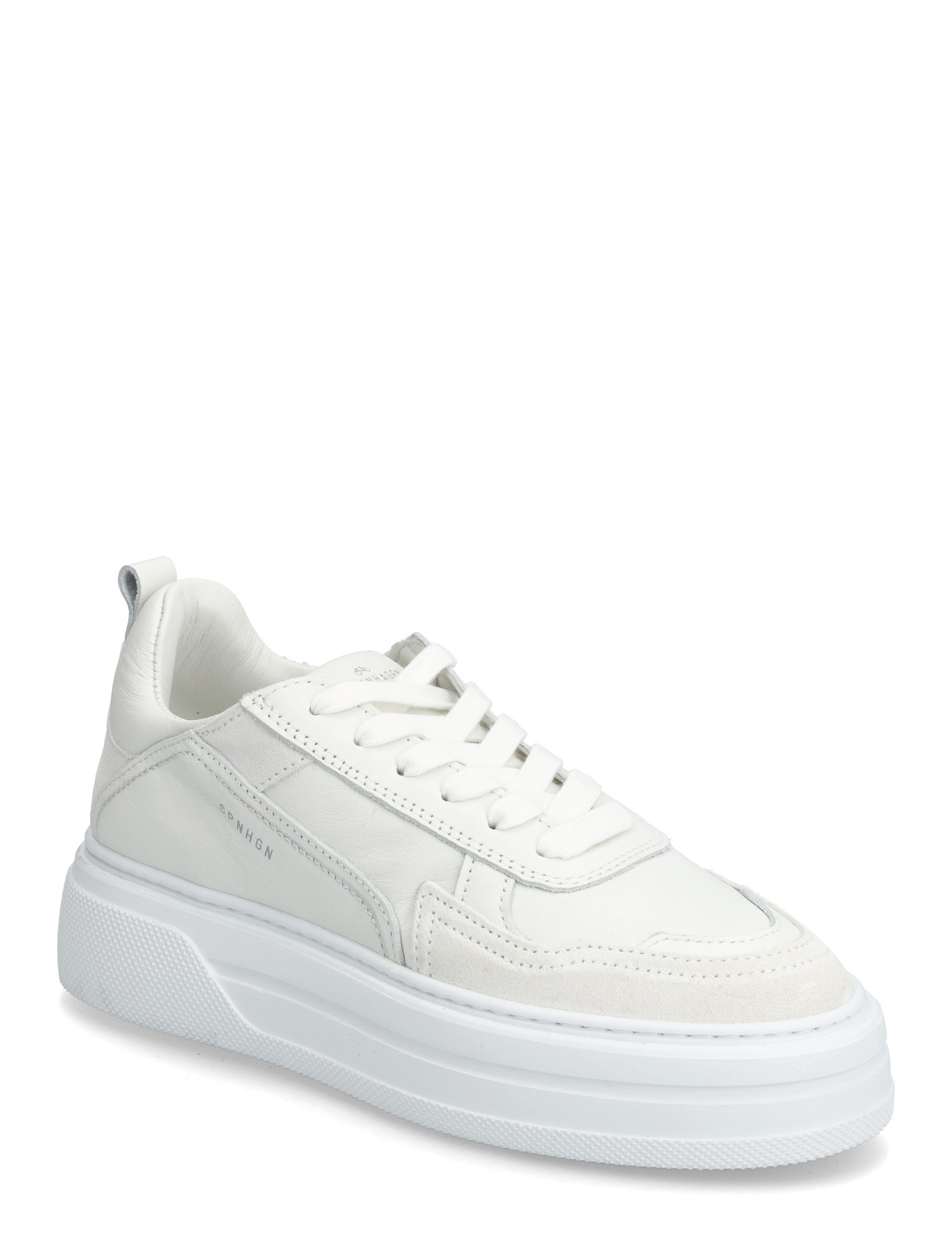 Copenhagen Studios Cph189 Leather Mix White, 38, White, Sneakers > Sneakers Med Lav Top, Dame