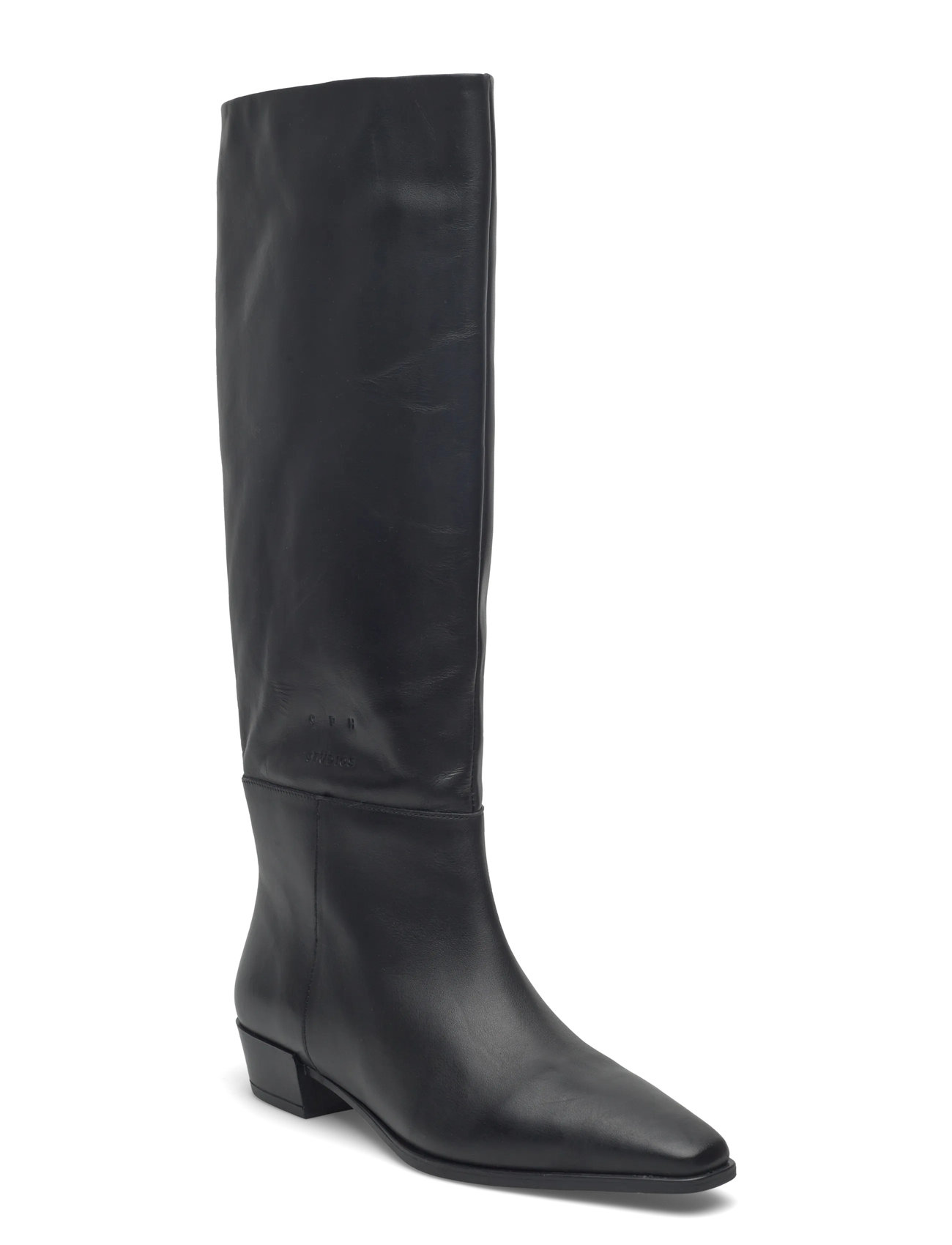Copenhagen Studios Cph295 Leather Black, 38, Black, Tall Boots > Knee High Boots, Dame