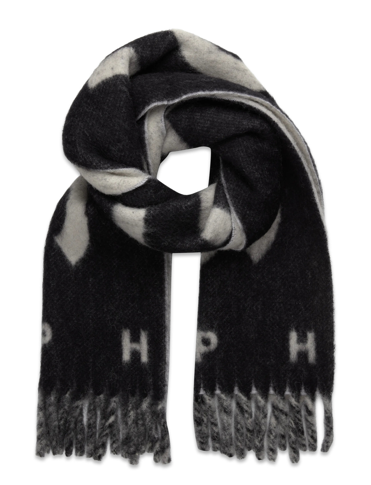 COPENHAGEN STUDIOS Cph Shawl 13 Wolle Mix Chocolate Schwarz - One Size - Damen