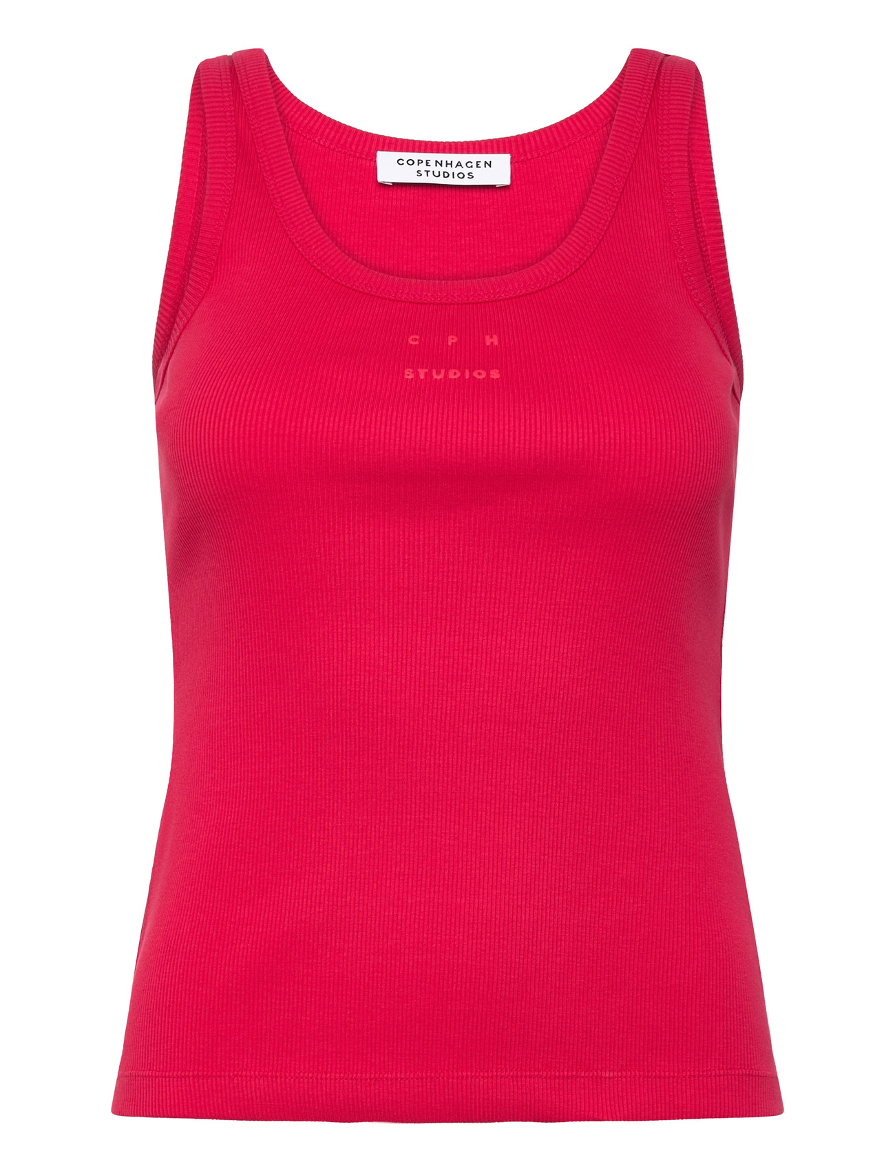 Copenhagen Studios Cph Tank Top 1 Cotton Red, XL, Coral, T-Shirts & Toppe > Uden Ærmer, Dame