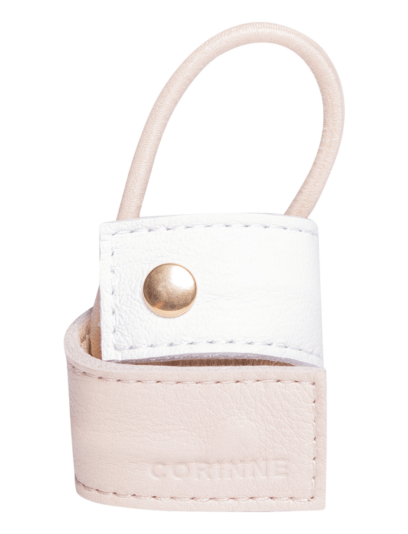 Leather Band Short Bendable Two-Colored Patterned Corinne 53923