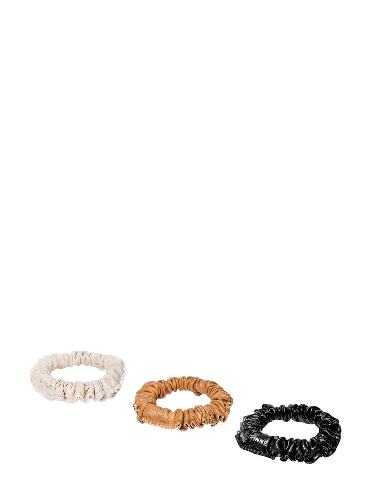 Vegan Scrunchie Narrow 3-Pack Mix Patterned Corinne