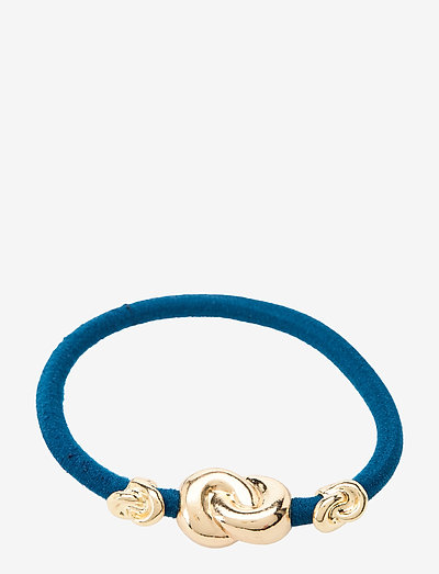 Hair Tie Three Knots - scrunchies - french blue