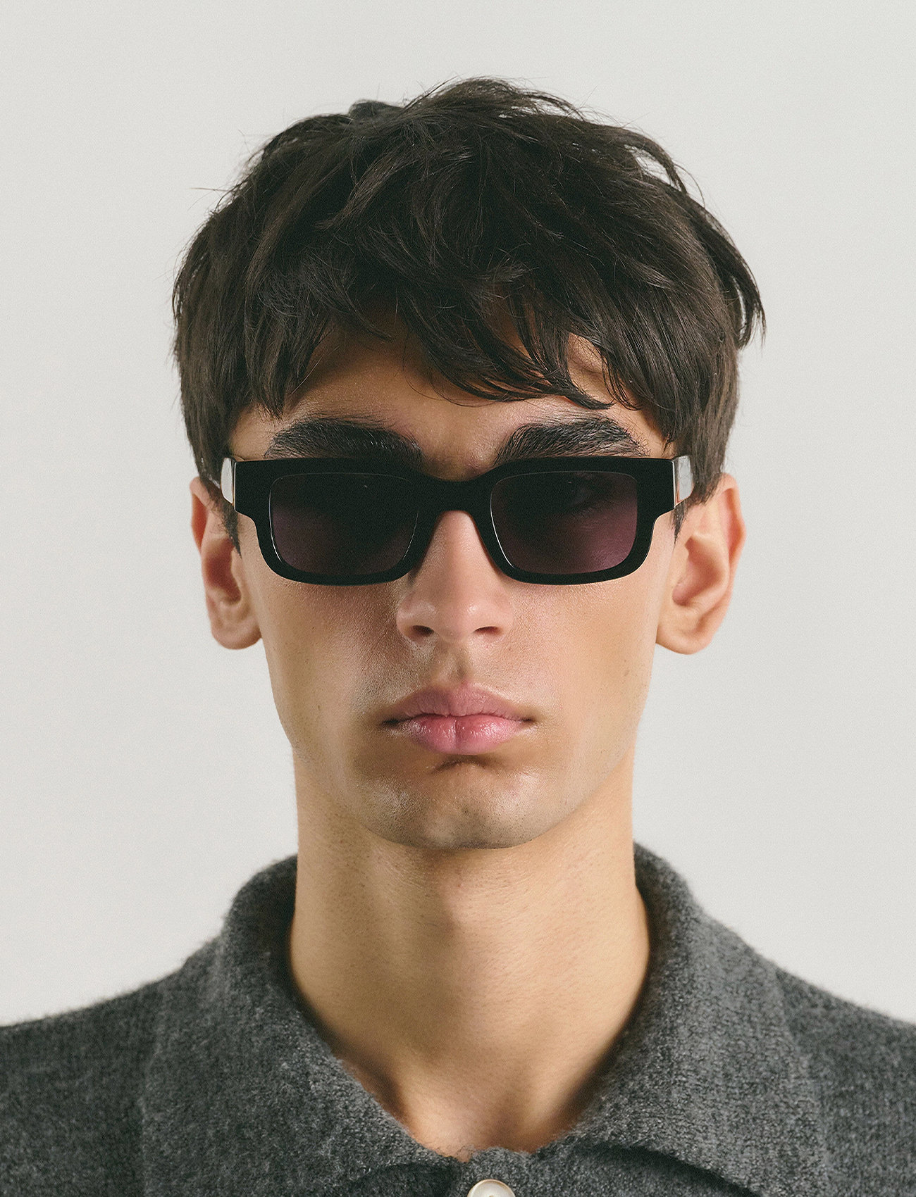 Corlin Eyewear Leon, One Size, Black, Solbriller > Solbriller Med Firkantet Stel, Dame