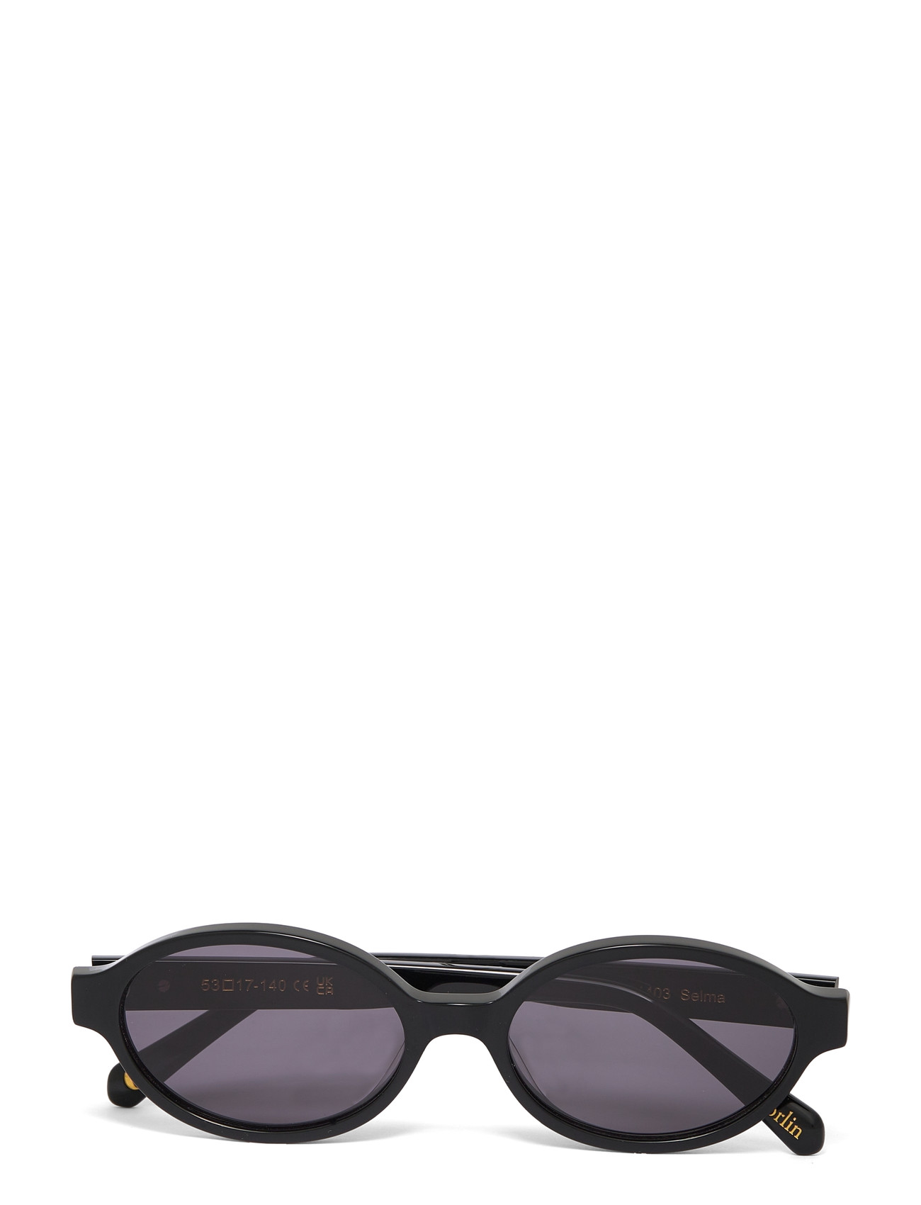 Corlin Eyewear Selma Black Black, One Size, Black, Solbriller > Solbriller Med Rundt Stel, Herre