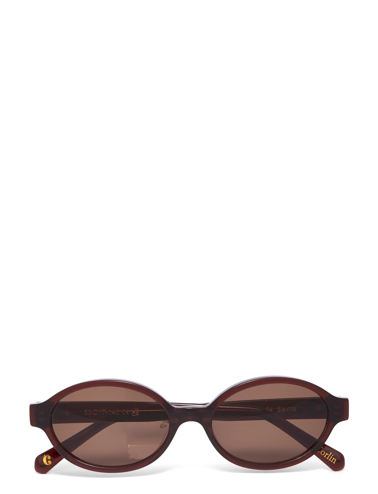 Corlin Eyewear Selma Brown Brown, One Size, Brown, Solbriller > Solbriller Med Rundt Stel, Dame