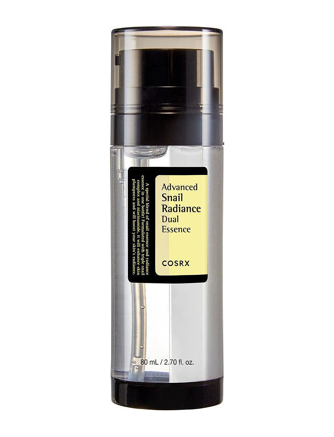 COSRX Advanced Snail Radiance Dual Essence, 80 ml, White, Rensemidler > Tonere, Dame