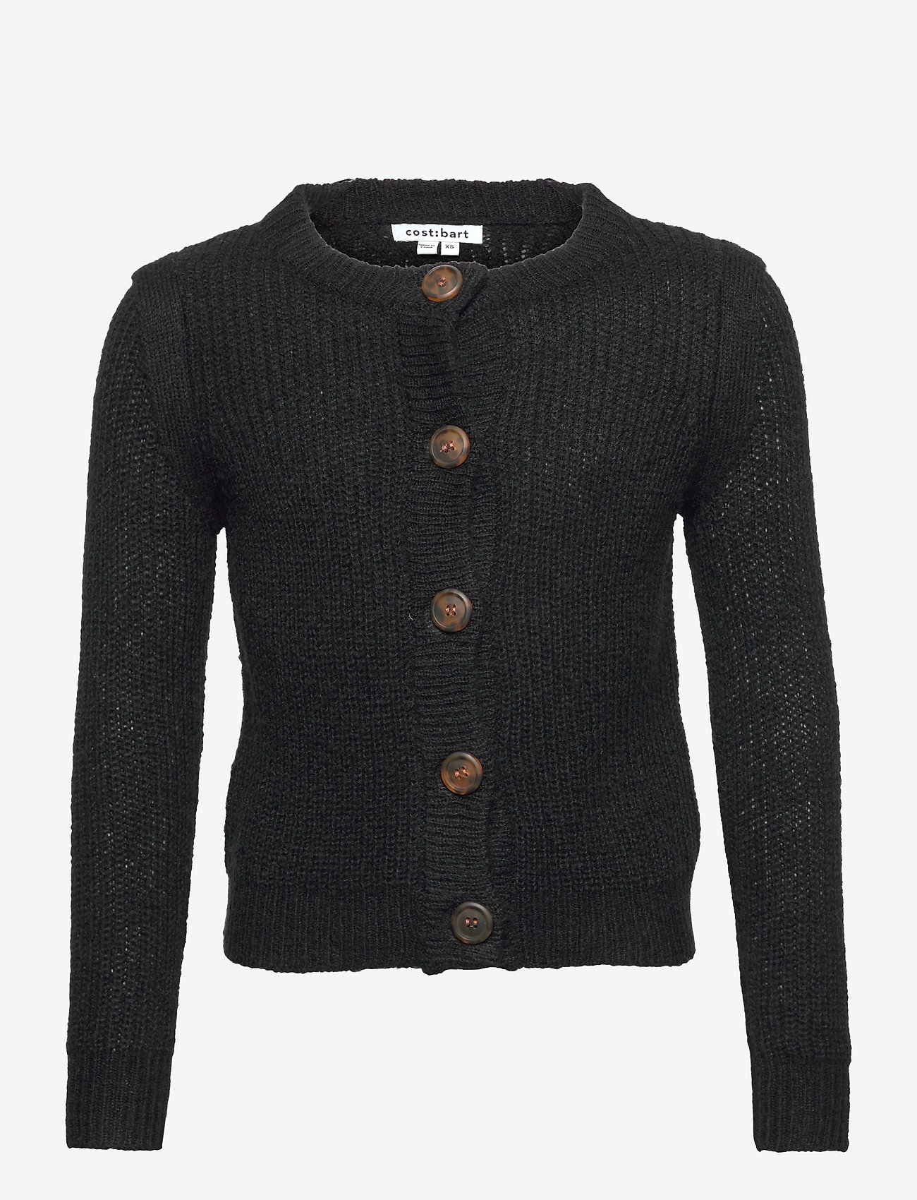 Costbart - CBPrima Knitted Cardigan - gilets - black - 0