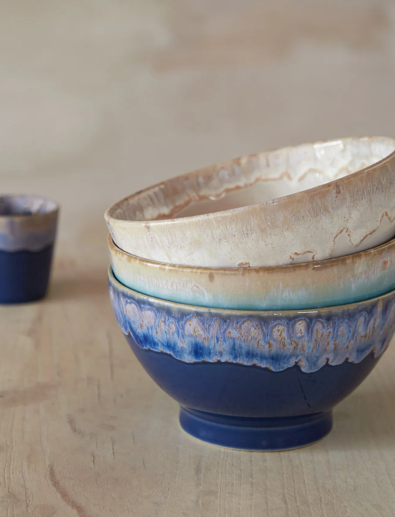 Costa Nova Grespresso Latte-Skål 4-P, Ø 14.5 cm, Blue, Skåle > Morgenmadsskåle, Unisex