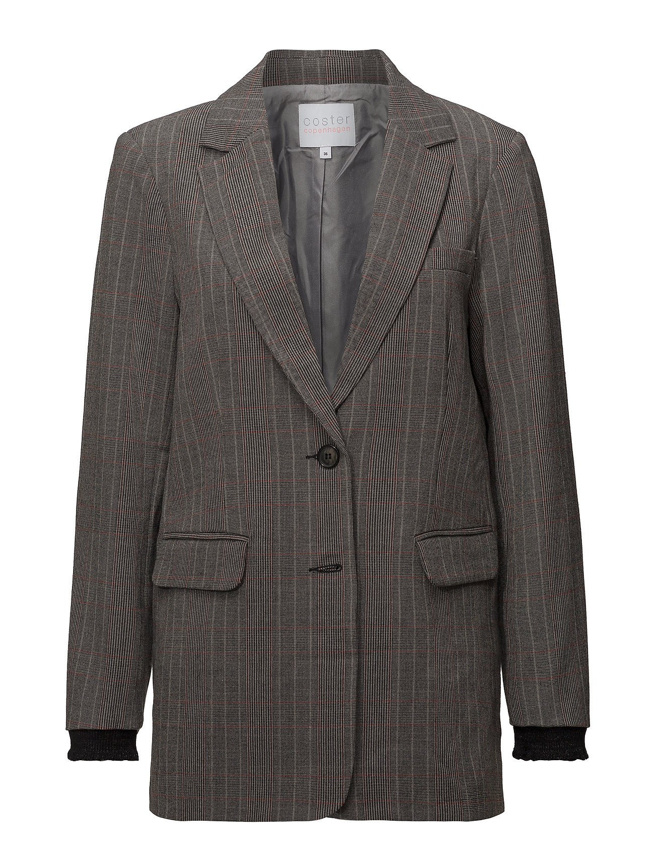 Suit Jacket In Check Fabric W Lure Blazer Colbert Bruin Coster Copenhagen coster copenhagen kopen in de aanbieding Suit Jacket In Check Fabric W Lure Blazer Colbert Bruin Coster Copenhagen coster copenhagen kopen in de aanbieding