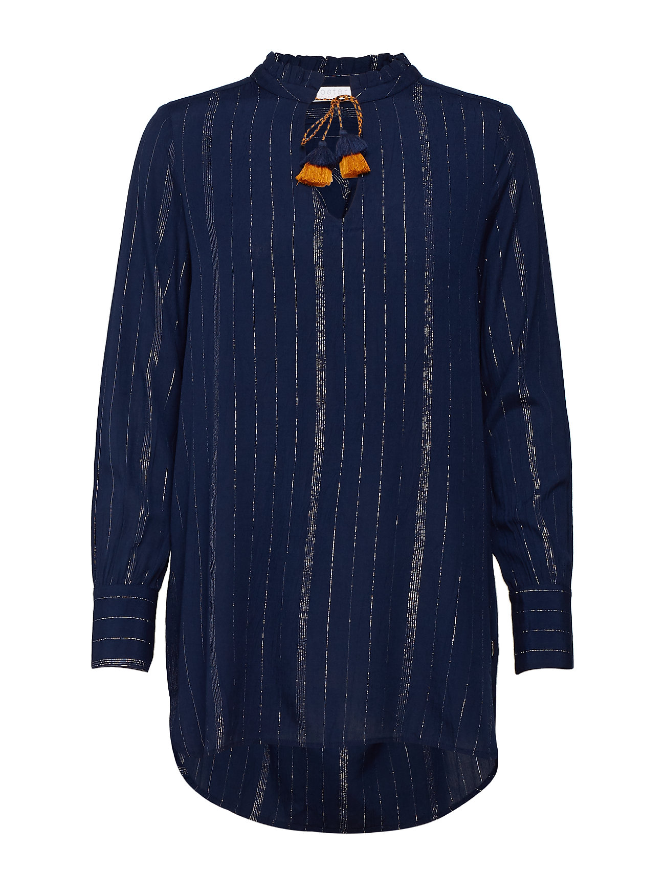 Coster Copenhagen Blouse w. lurex stripes Ögrönlar Coster Copenhagen Blouse w. lurex stripes Ögrönlar