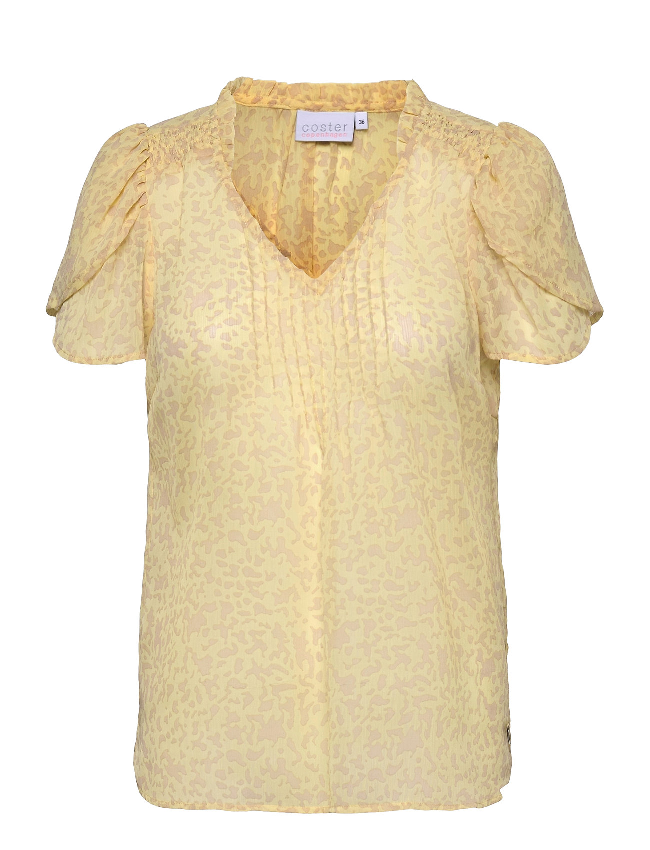 Top In Splash Print Yellow Coster Copenhagen