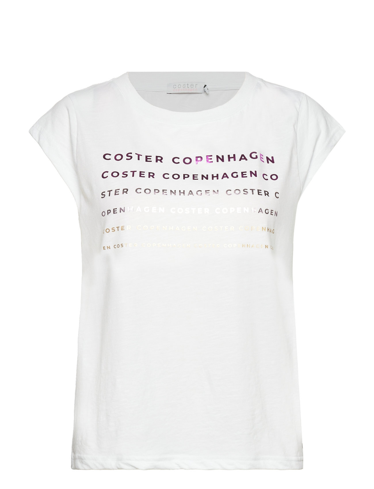 Coster Copenhagen T-shirt With Foil Logo - T-shirts - Boozt.com