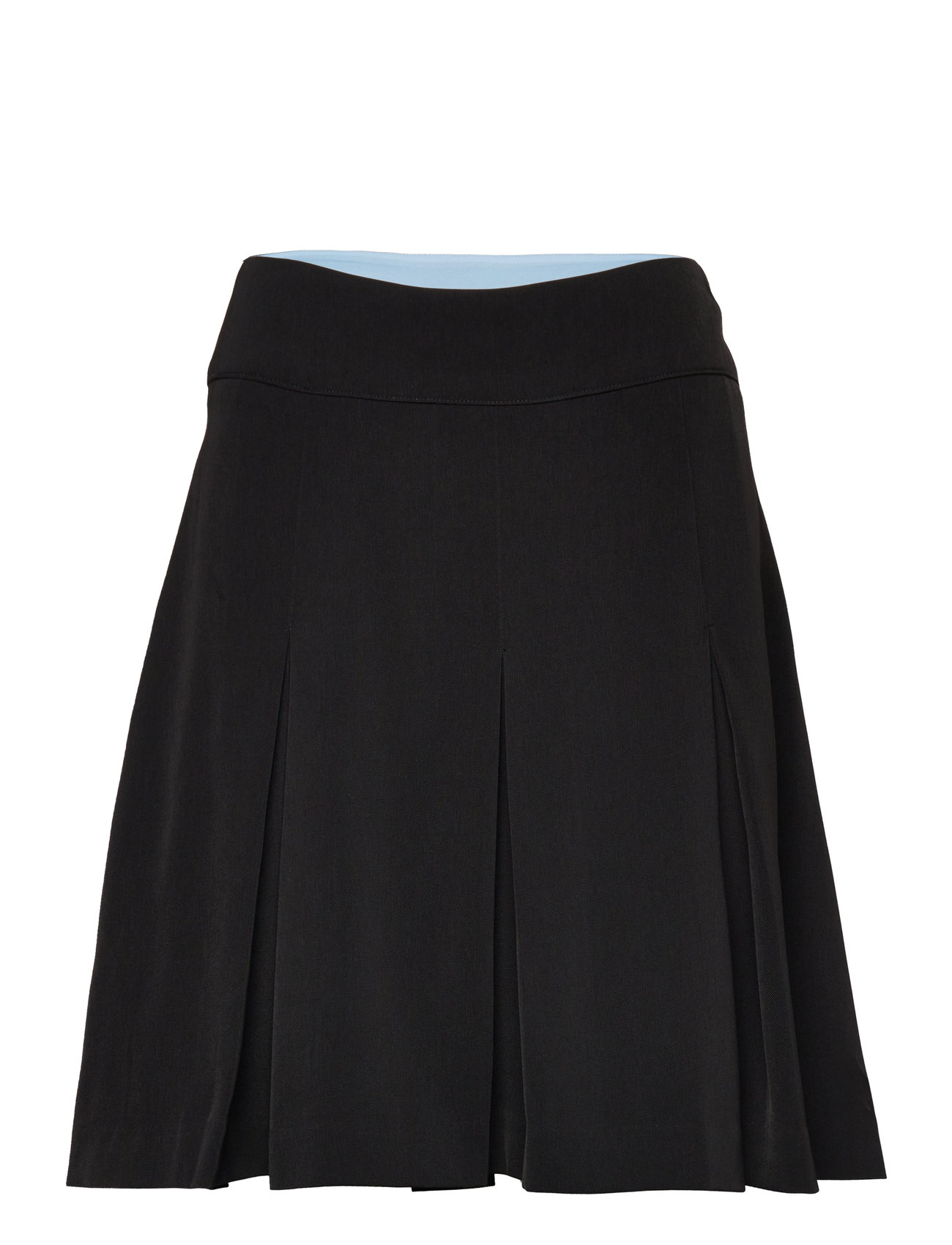 Pleated Mini Skirt Kort Kjol Black Coster Copenhagen