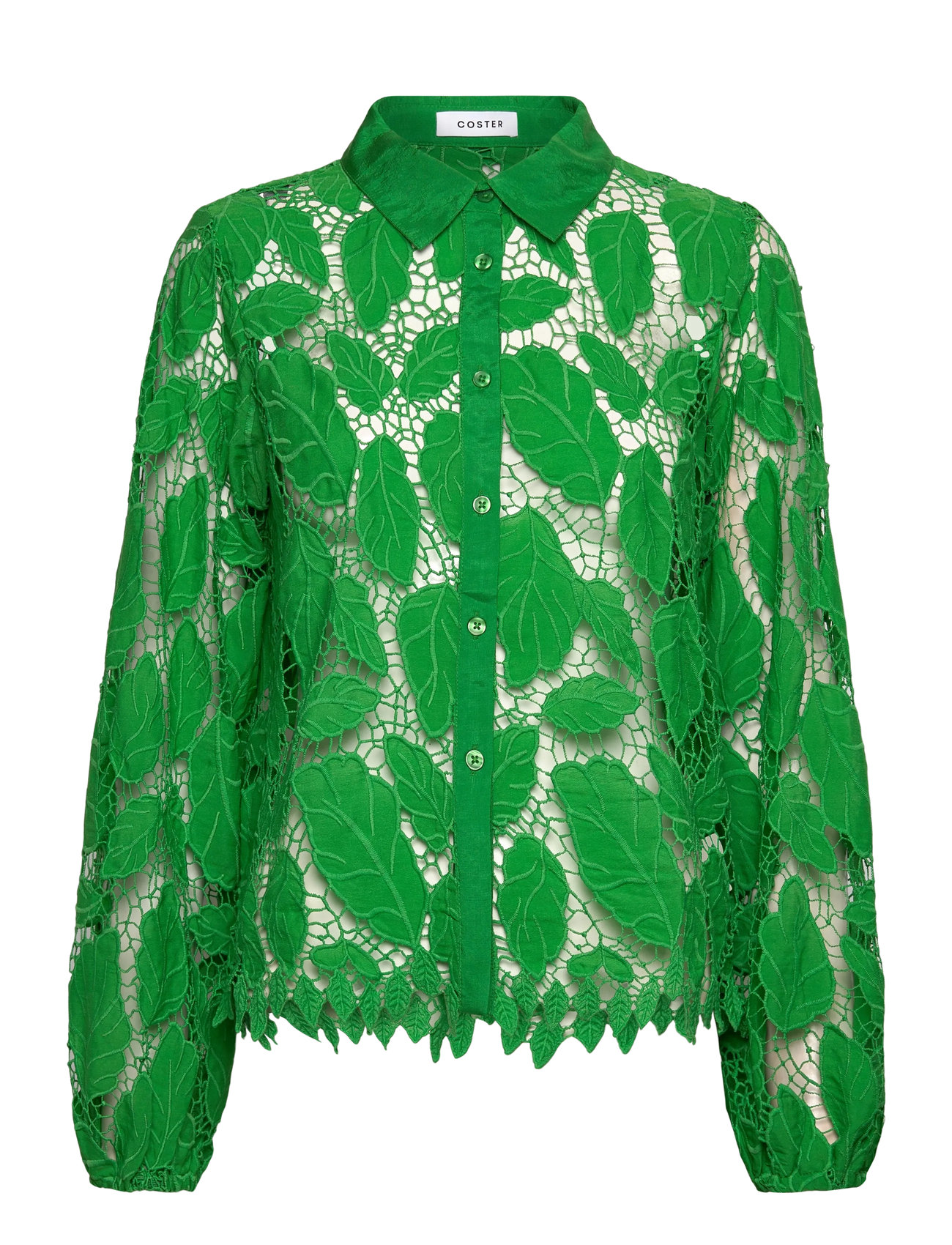 COSTER COPENHAGEN Strickjacke Shirt Grün - 34 - Damen
