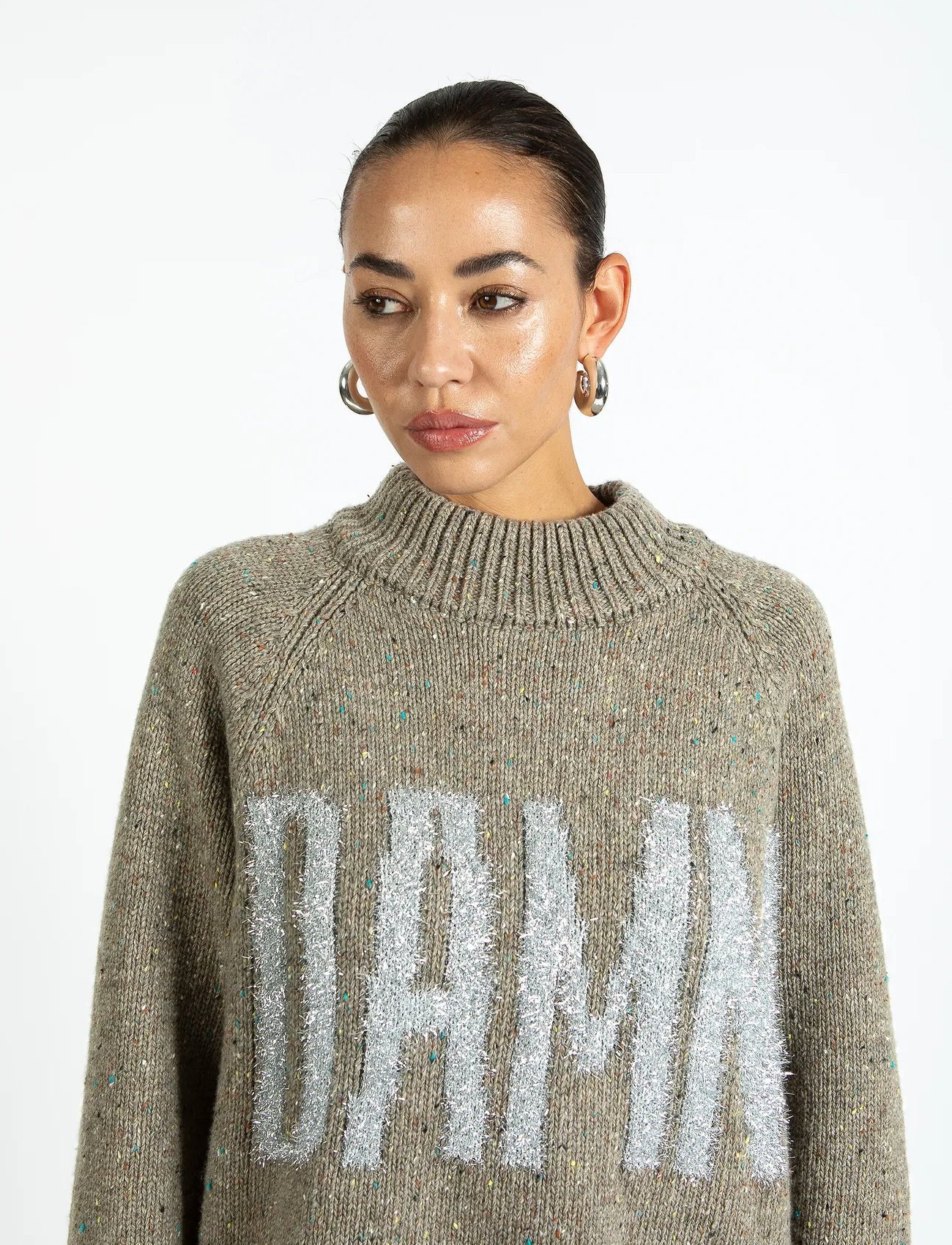 Coster Copenhagen Damn Knit, XL, Brown, Strik > Trøjer, Dame