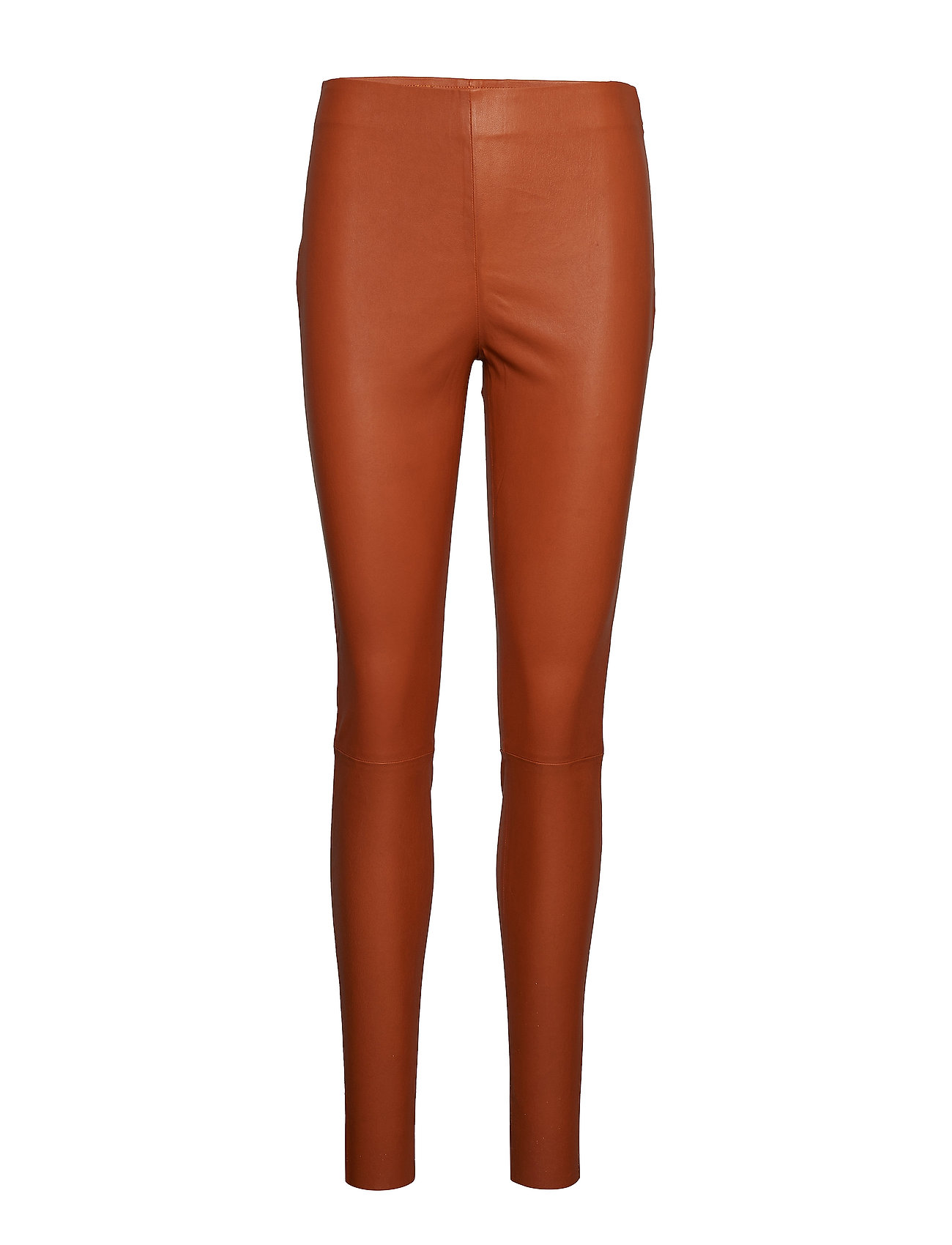 Leather Stretch Leggings Mynte Leggingsbroek Oranje Coster Copenhagen coster copenhagen kopen in de aanbieding
