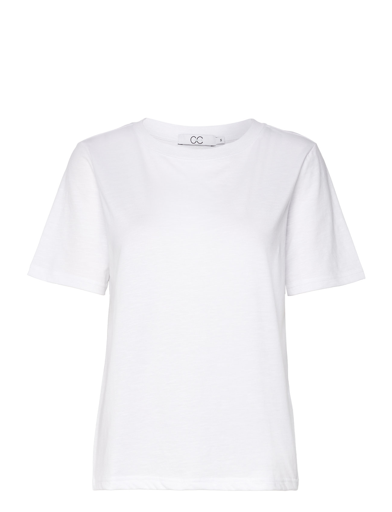 Coster Copenhagen Cc Heart Basic Regular O-Neck T-Shi, XS, White, T-Shirts & Toppe > Kortærmede, Dame