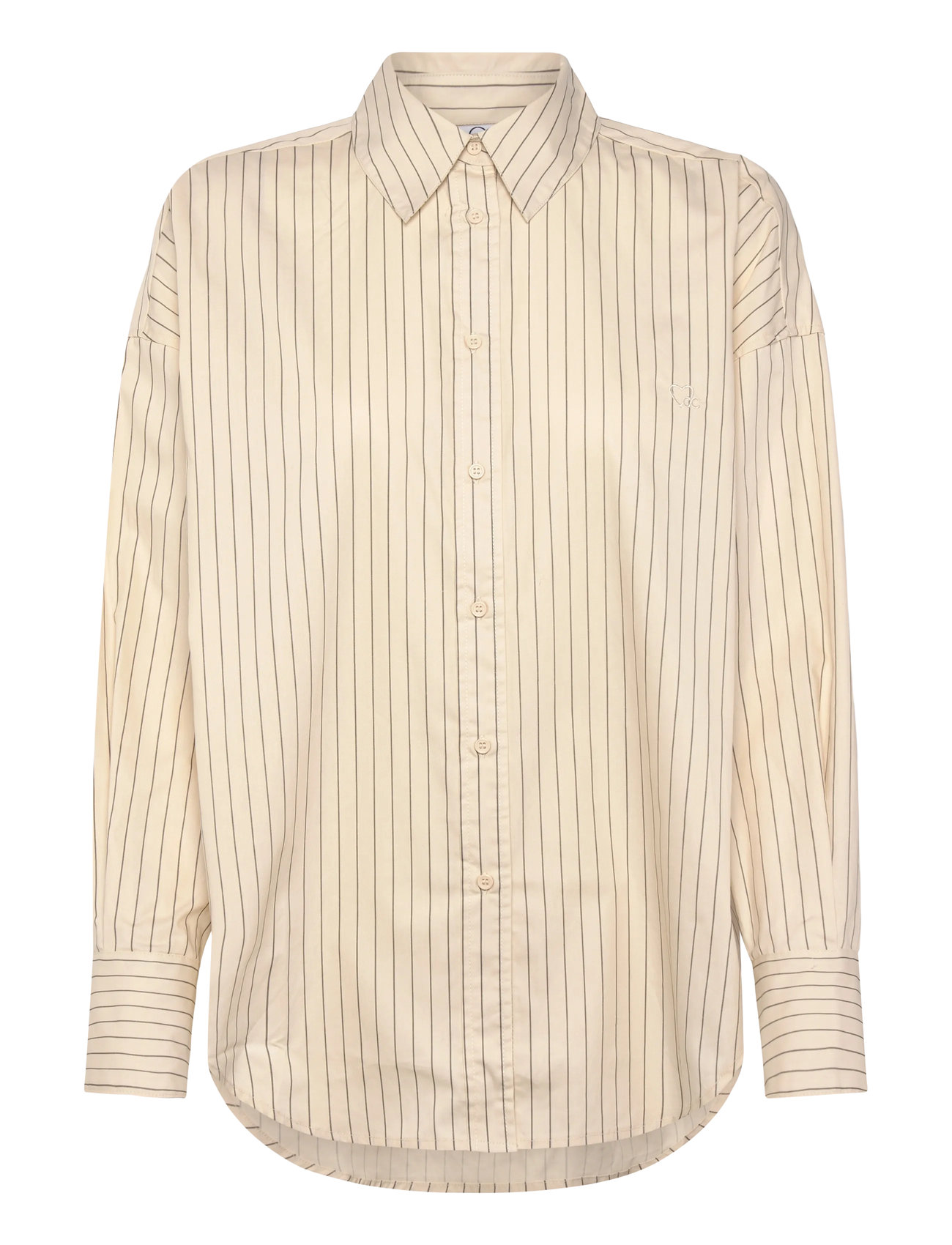 COSTER COPENHAGEN Cc Heart Gracie Stripe Loose Shirt Cream - XS - Damen