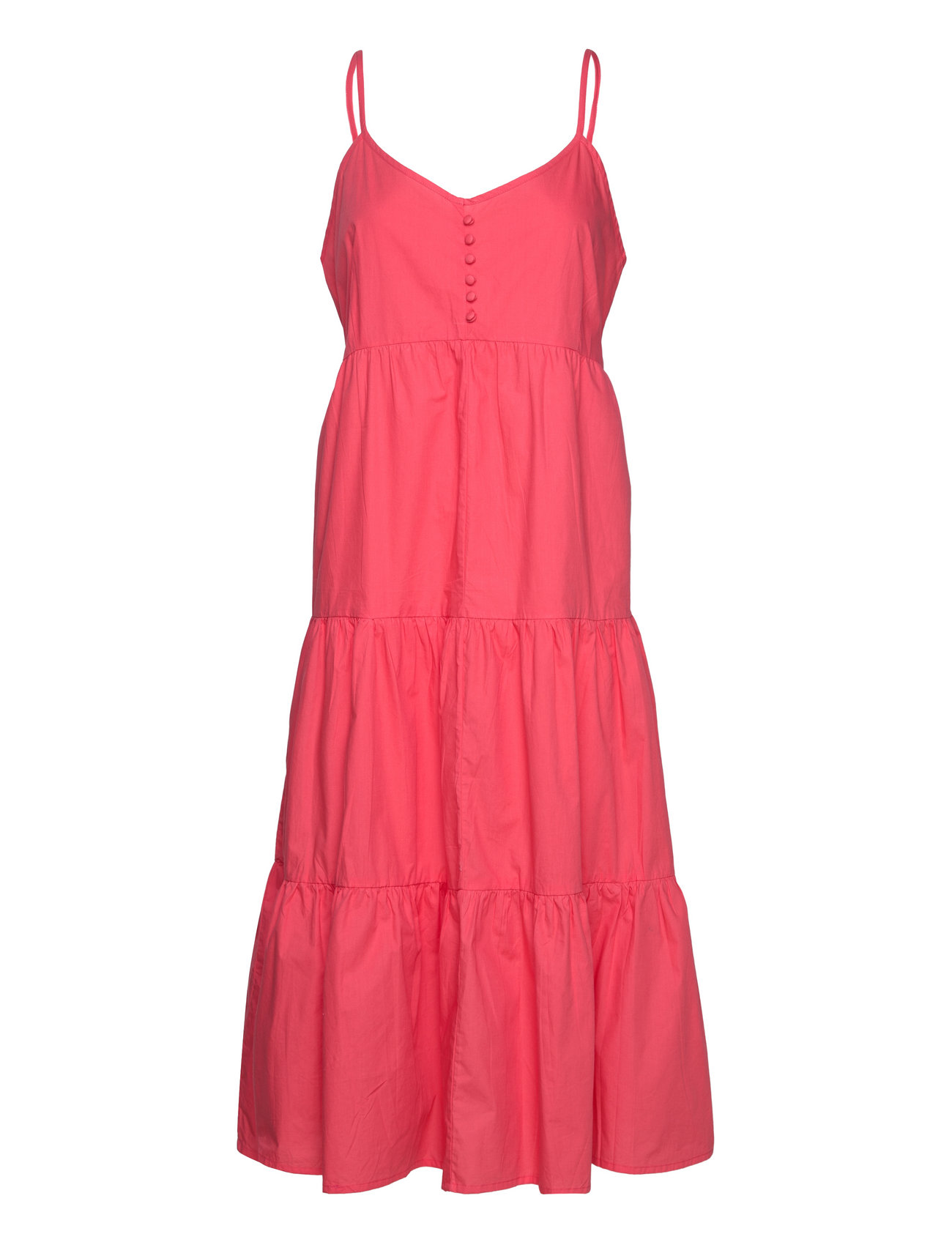 Coster Copenhagen Cc Heart Lara Long Dress Intense Pink Rosa Kr